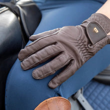 Load image into Gallery viewer, Shires Aubrion Leather Riding Gloves-Riding Gloves-Pegasus-XSmall-Black-Evolution Equestrian Co.