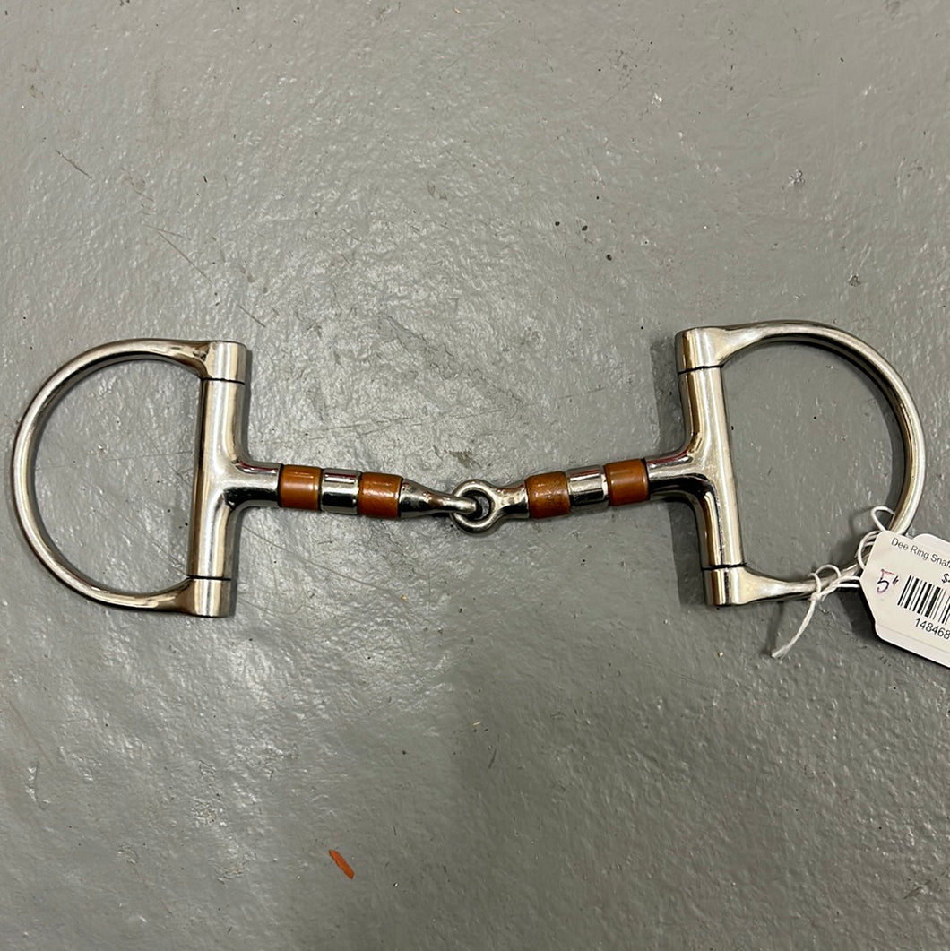 Dee Ring Snaffle with Copper Rollers