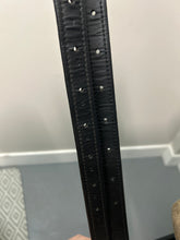 Load image into Gallery viewer, Kid&#39;s Black Synthetic Stirrup Leathers 47&quot;
