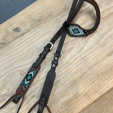 Load image into Gallery viewer, Weaver Turquoise Cross Tack Set
