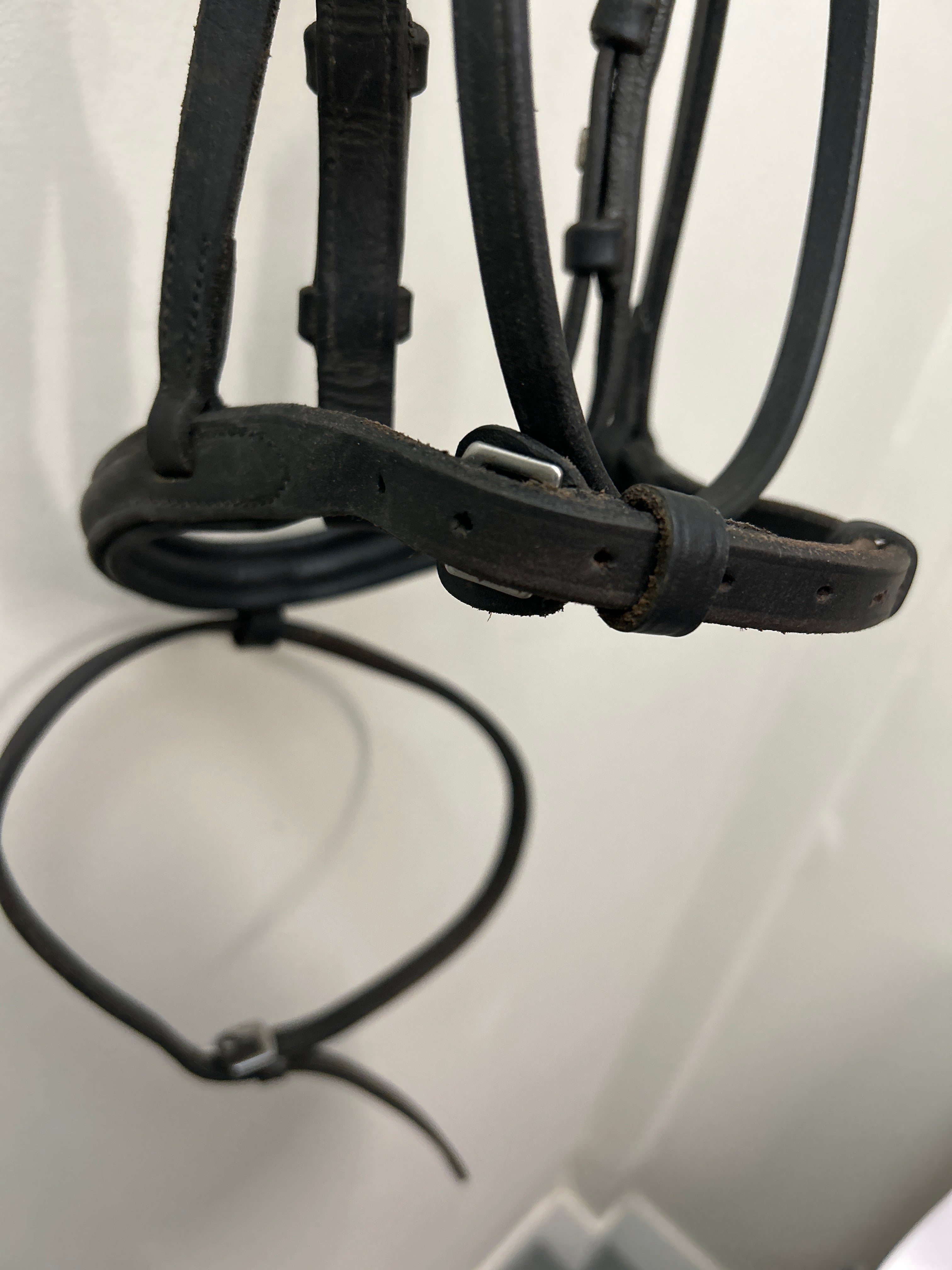 Black Dressage Snaffle Bridle