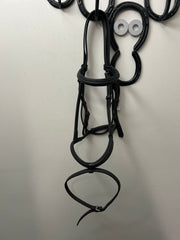 Black Dressage Snaffle Bridle