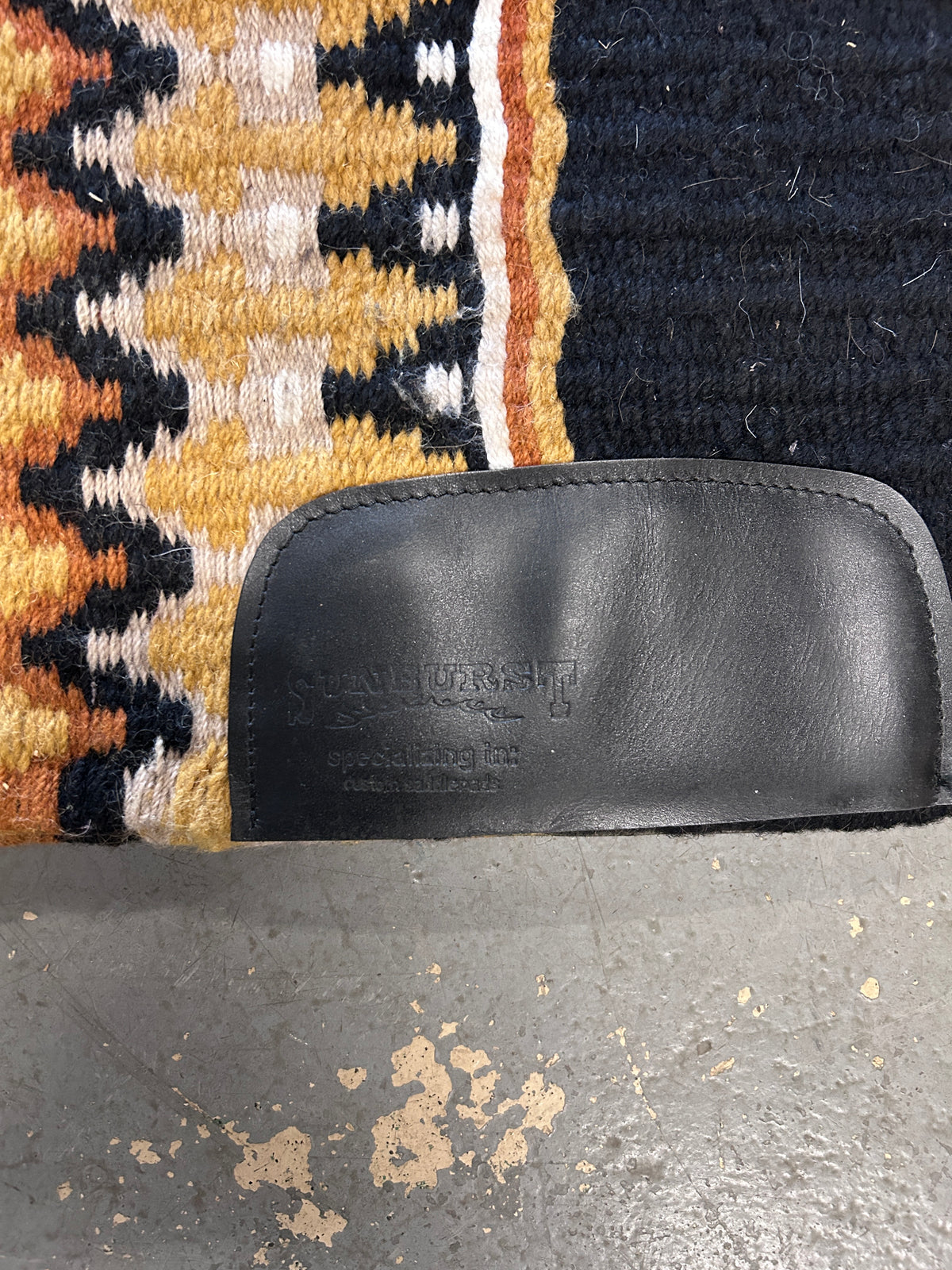 Sunburst Custom Western Saddle Blanket Copper/Black