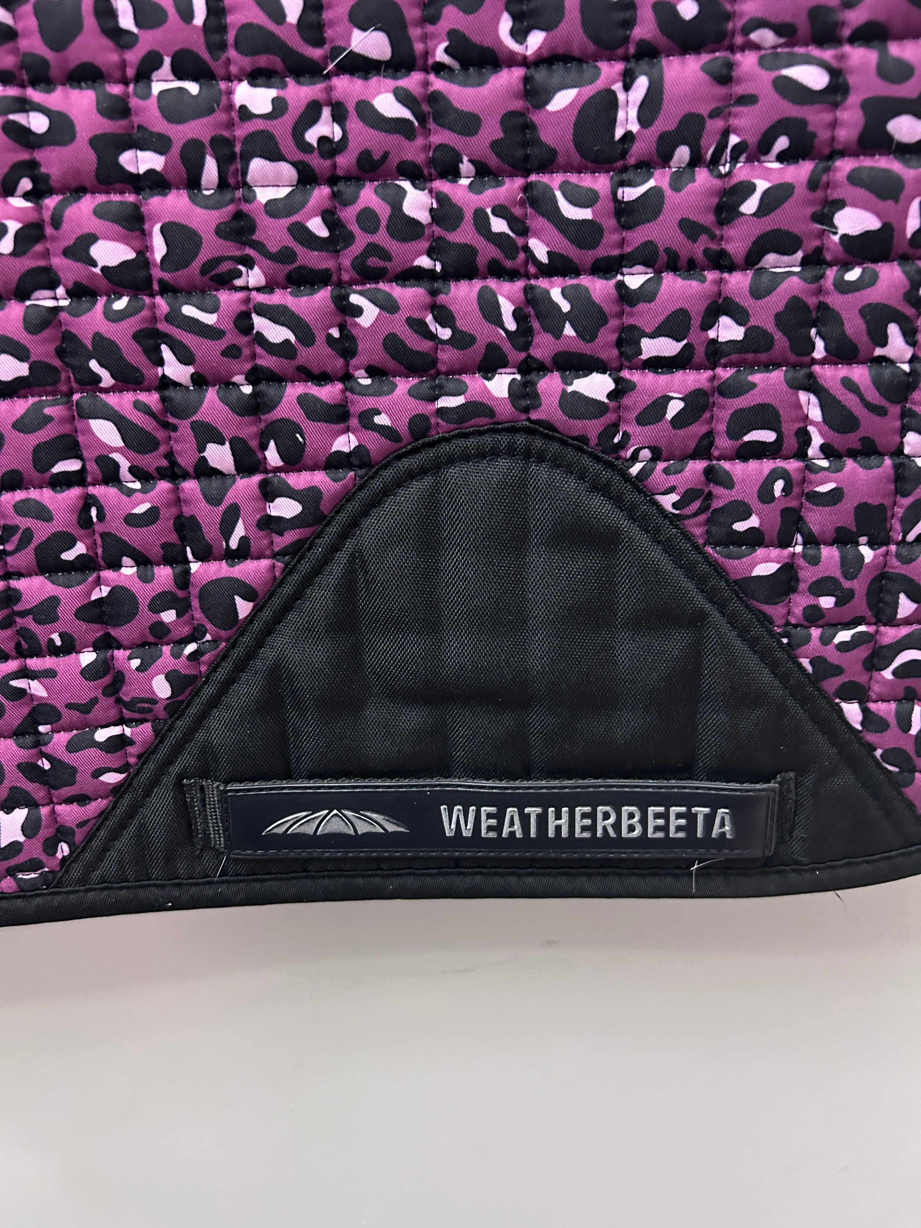 Weatherbeeta AirTec Dressage Saddle Pad Puple Leopard