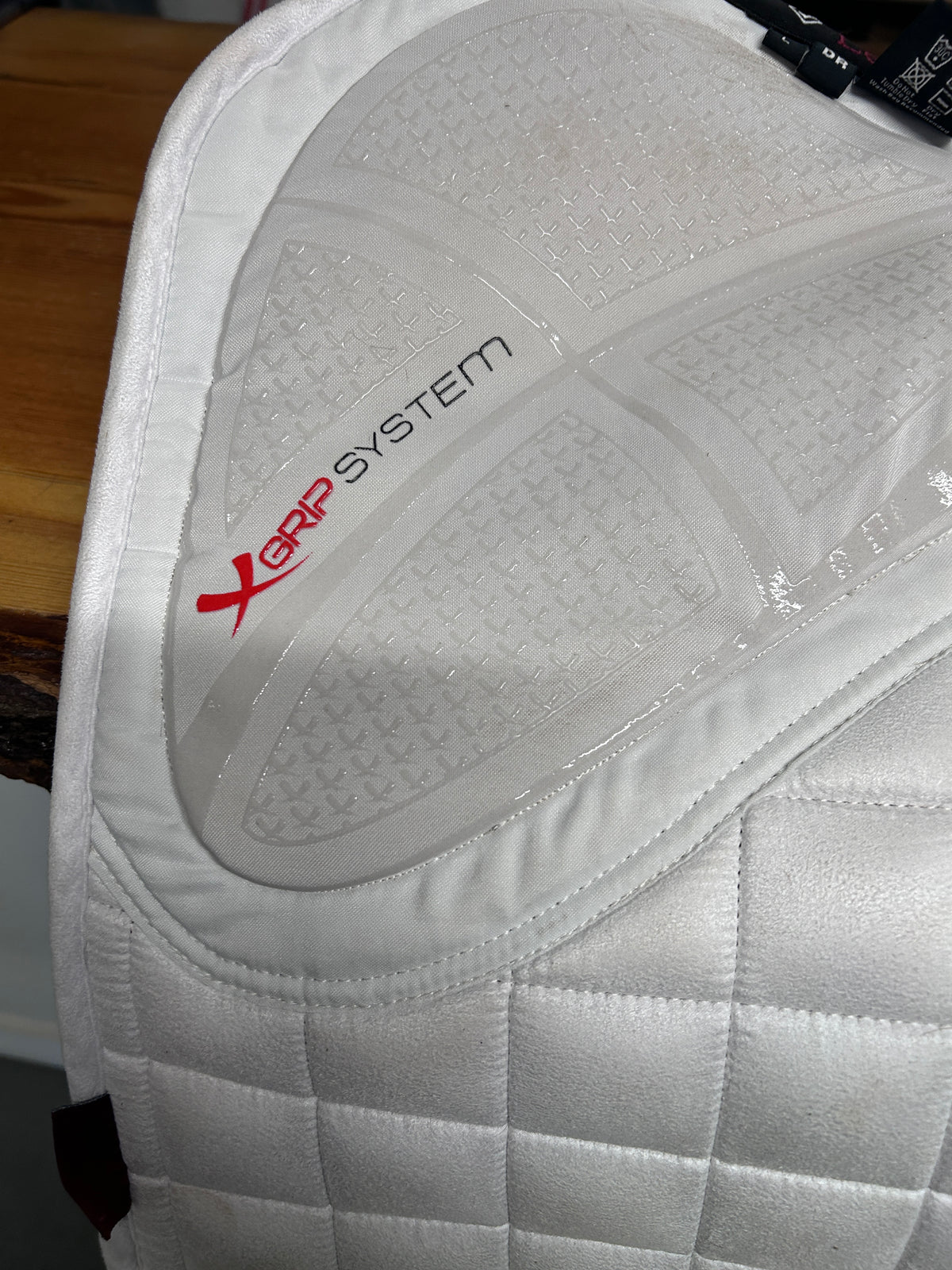 LeMieux X-Grip Silicone White Dressage Saddle Pad