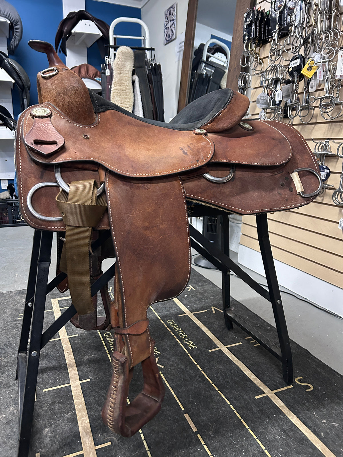 16" Rough-Out Western Training Saddle