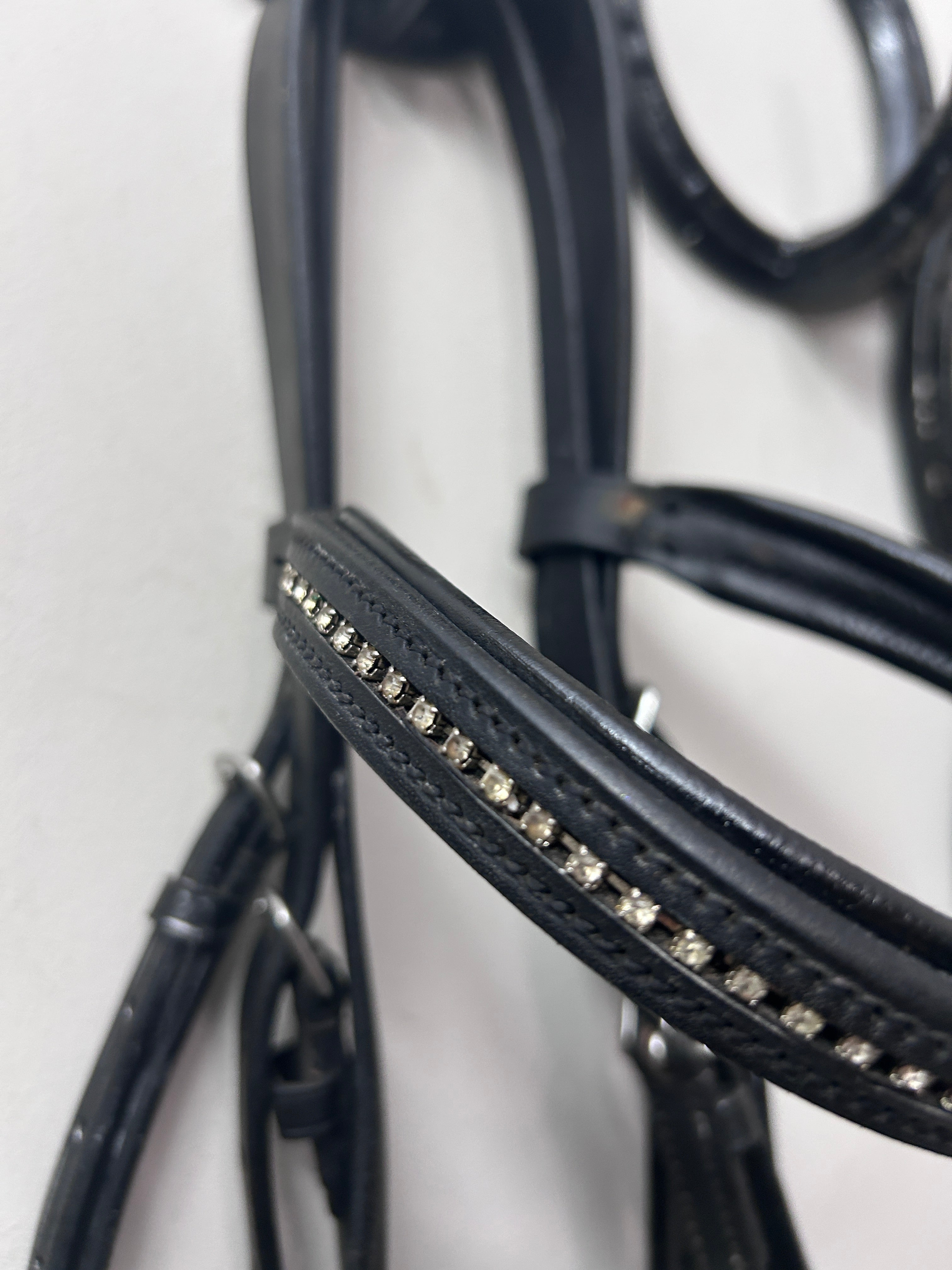 Black Dressage Snaffle Bridle