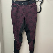 Load image into Gallery viewer, EuroStar Purple Baroque Full Seat Breeches 40 / 28
