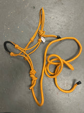 Load image into Gallery viewer, Orange Rope Halter with Lead
