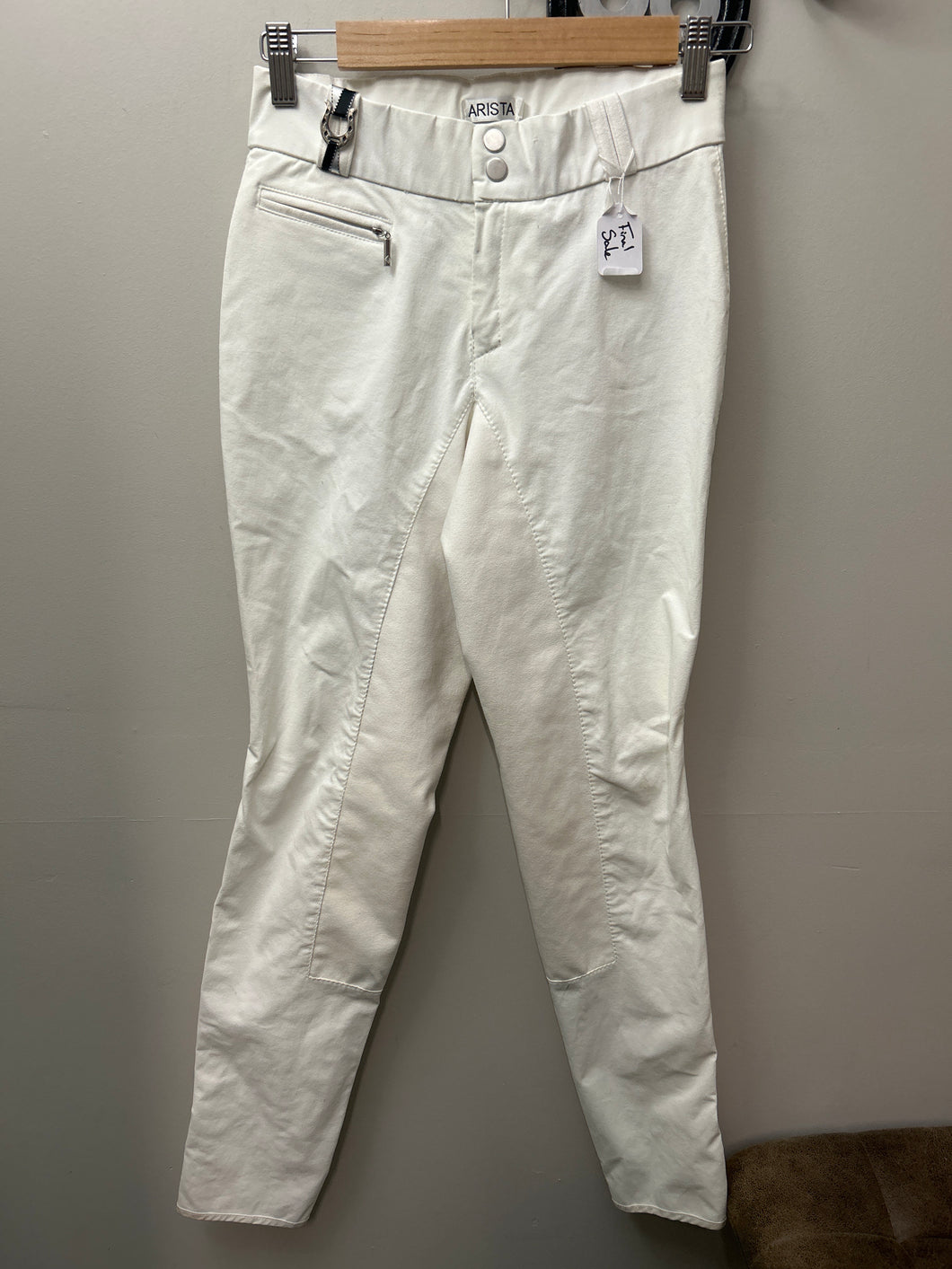 Arista Full Seat White Breeches 26T