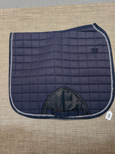 Load image into Gallery viewer, Navy Dressage Saddle Pad with Bling
