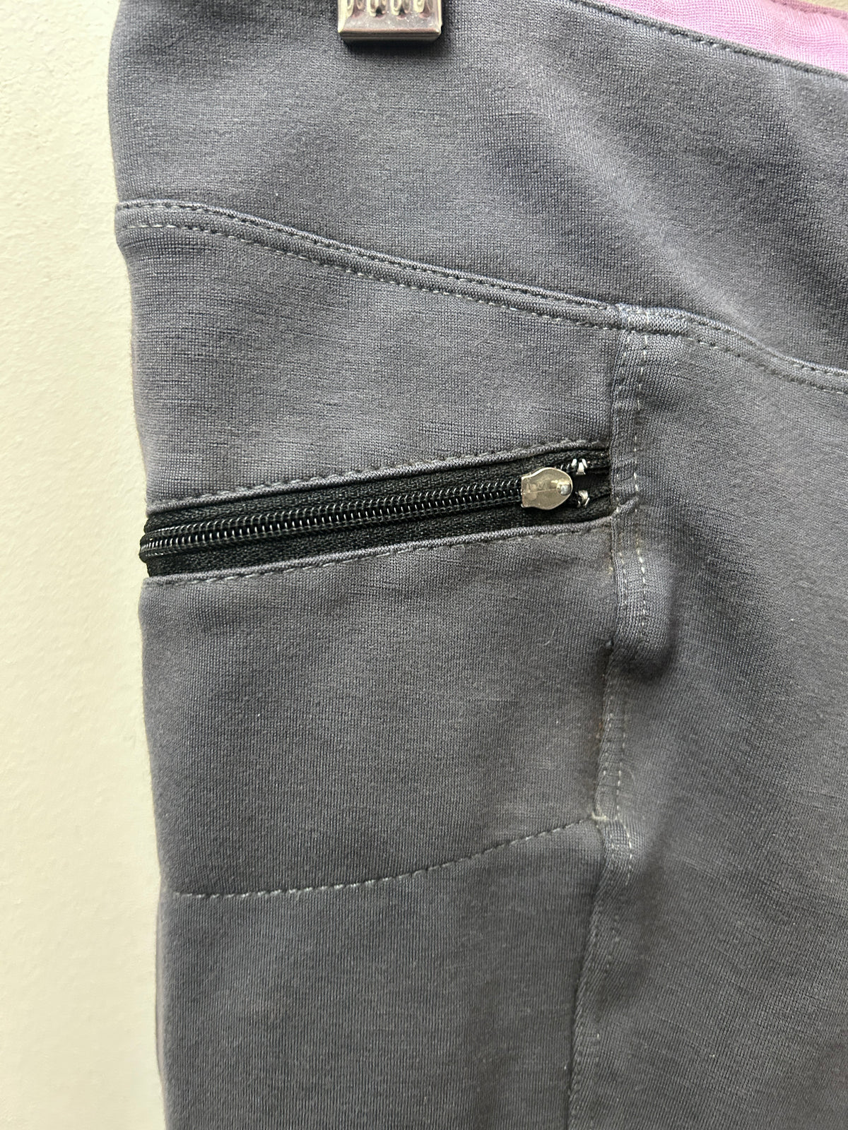 FOAL Grey Kneepatch Breeches Large