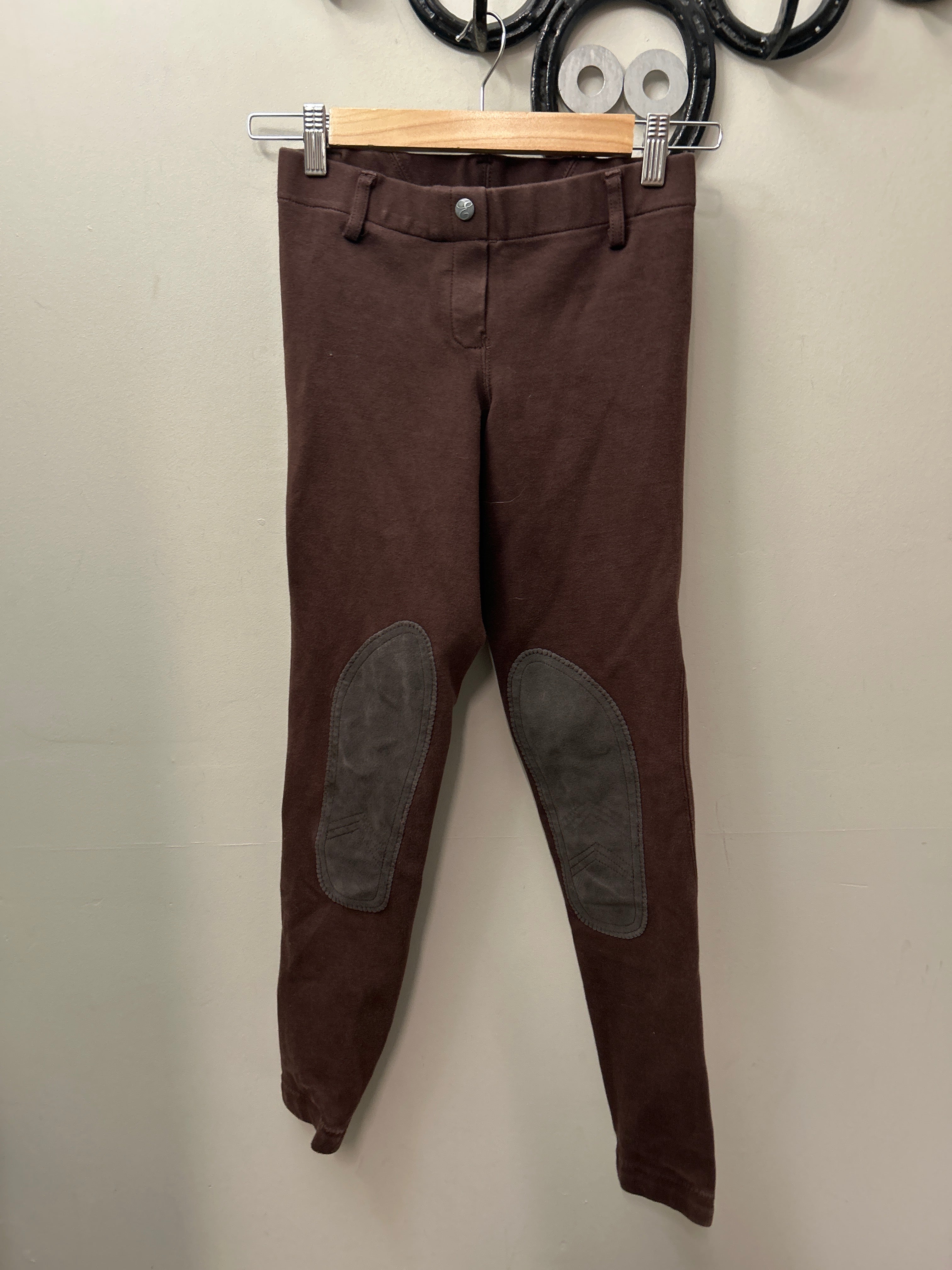 Elation Chocolate Pull On Knee Patch Breeches 26