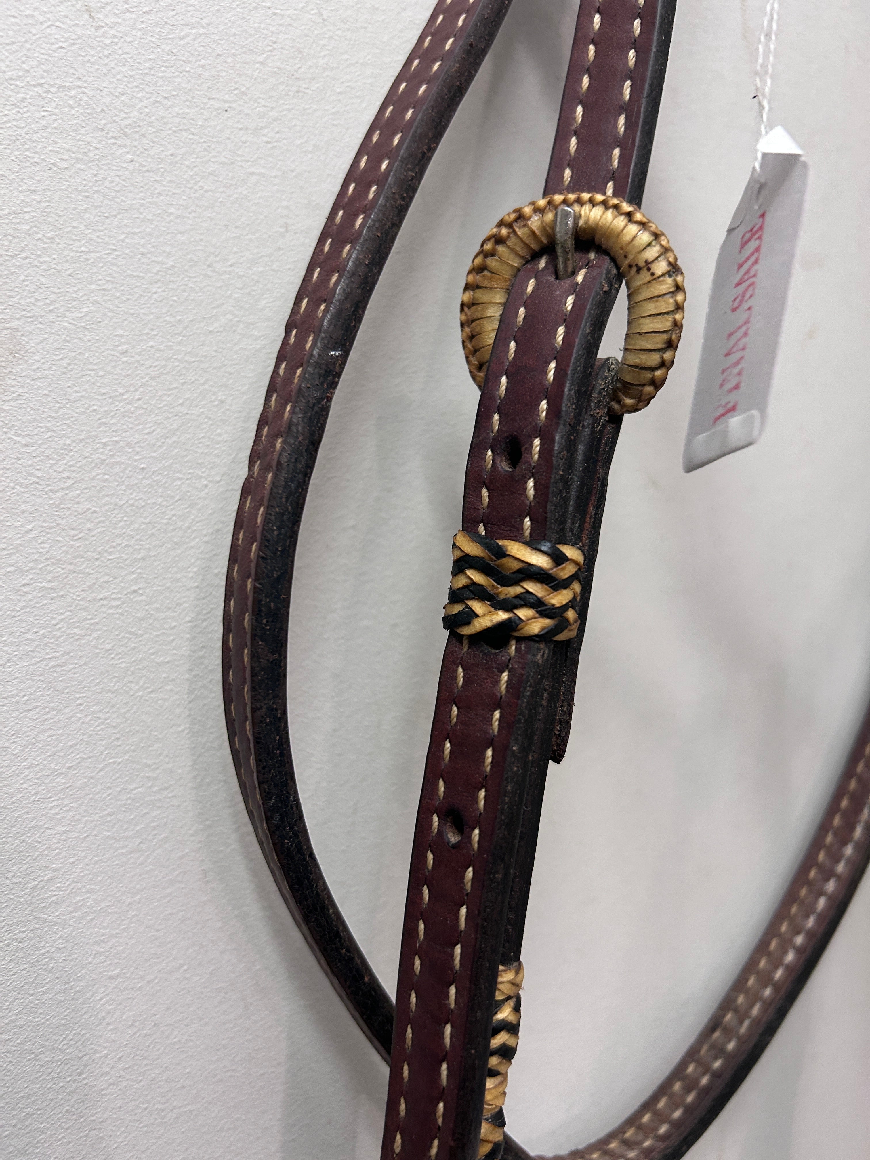 Rawhide Wrapped Browband Headstall