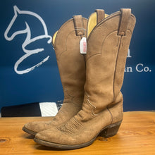 Load image into Gallery viewer, Vintage Justin European Elk Suede Cowboy Boots Mens 8.5D

