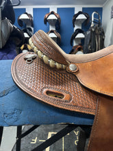 Load image into Gallery viewer, 14" Western Barrel Saddle-Saddles-Consignment-Evolution Equestrian Co.
