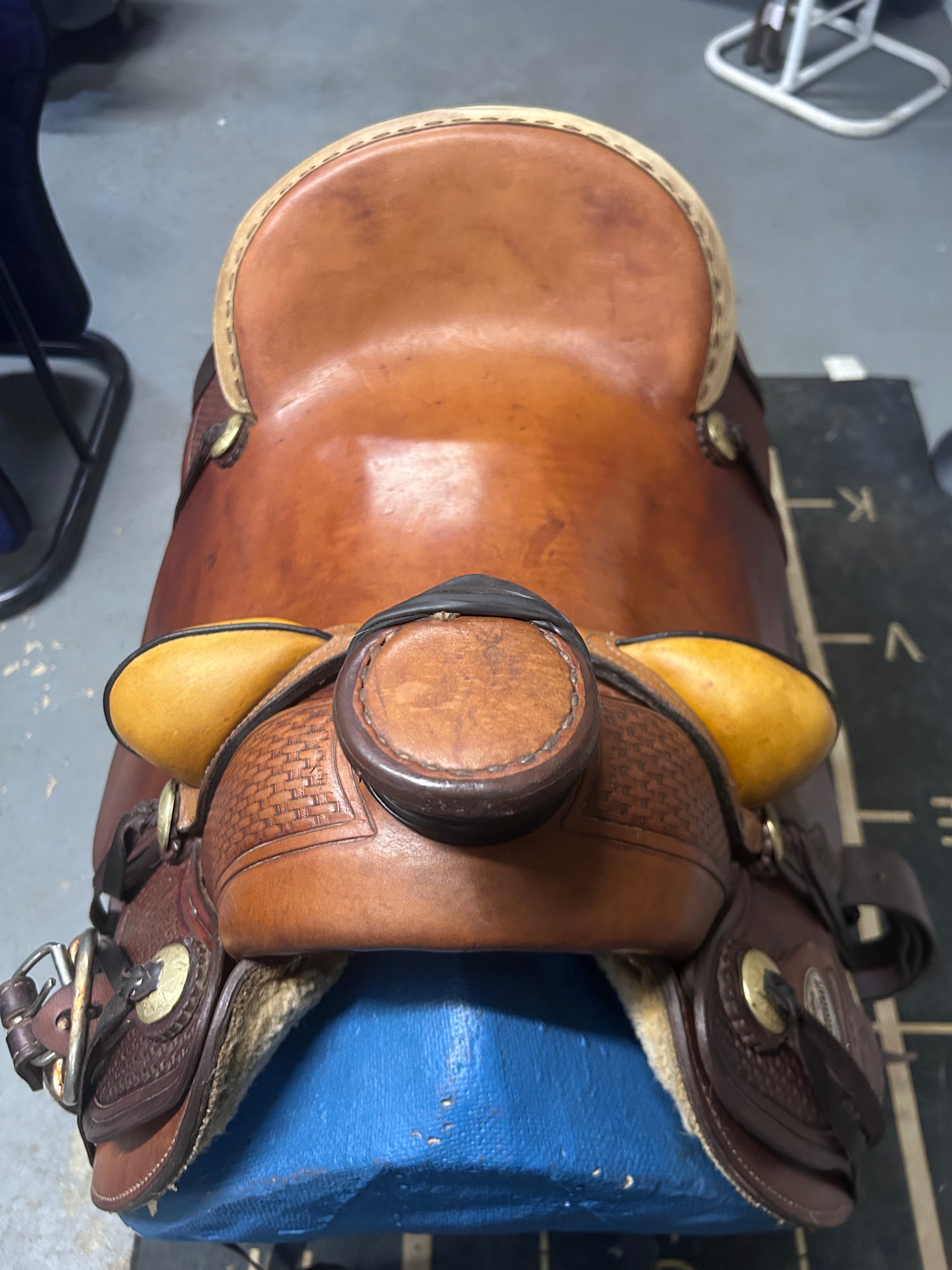 15.5" American Saddlery Mastercraft Roper-Saddle-Consignment-Evolution Equestrian Co.