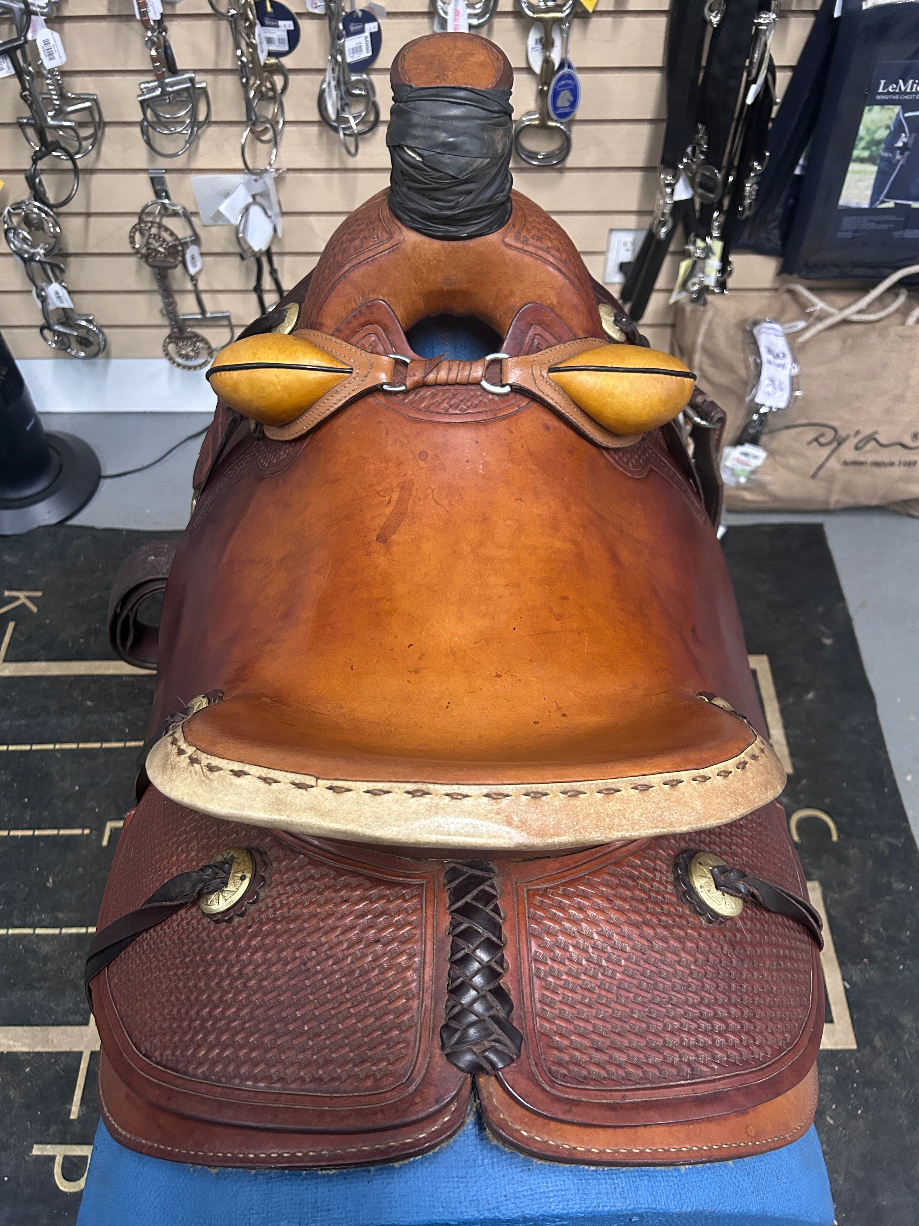 15.5" American Saddlery Mastercraft Roper-Saddle-Consignment-Evolution Equestrian Co.