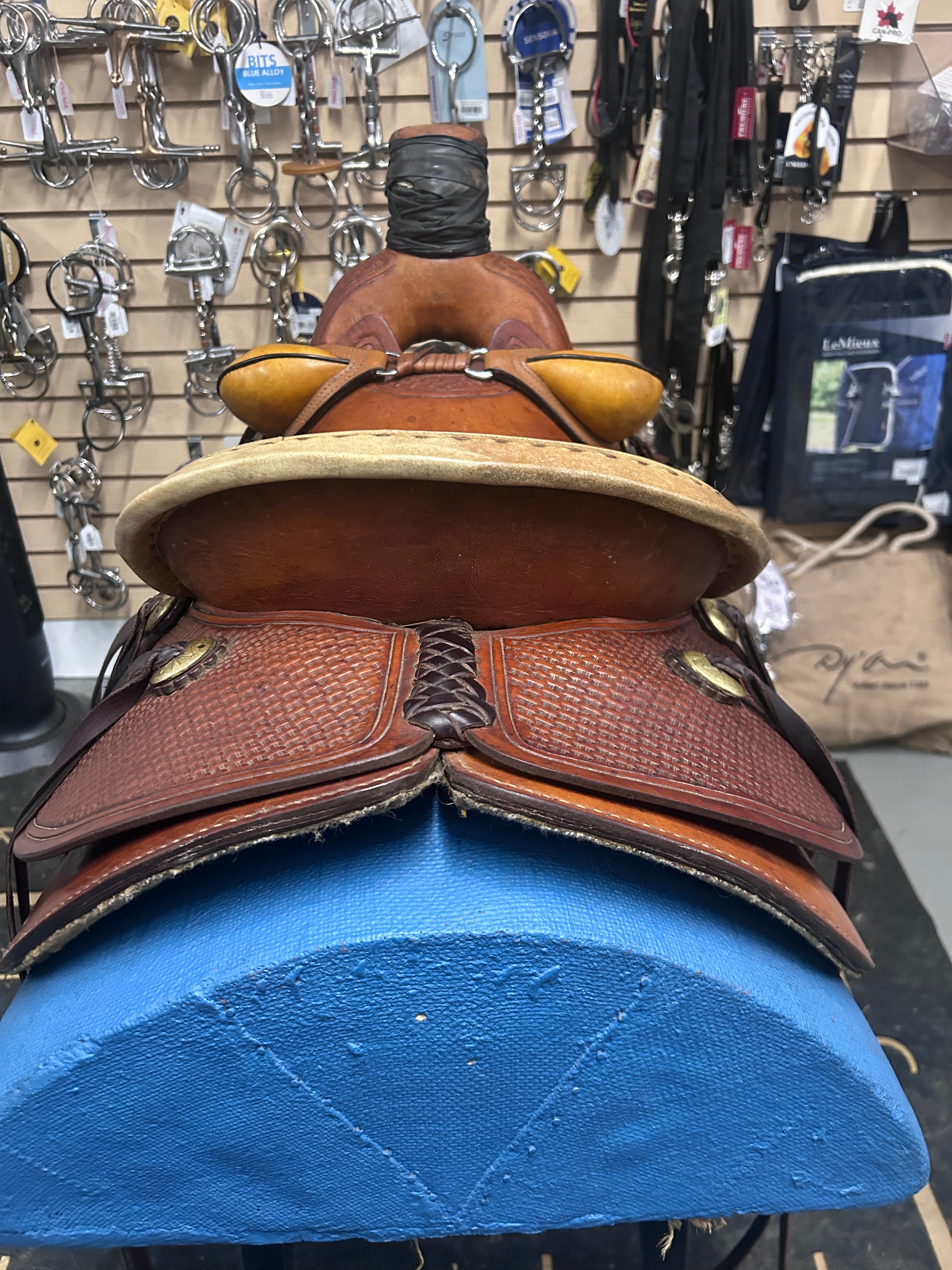 15.5" American Saddlery Mastercraft Roper-Saddle-Consignment-Evolution Equestrian Co.