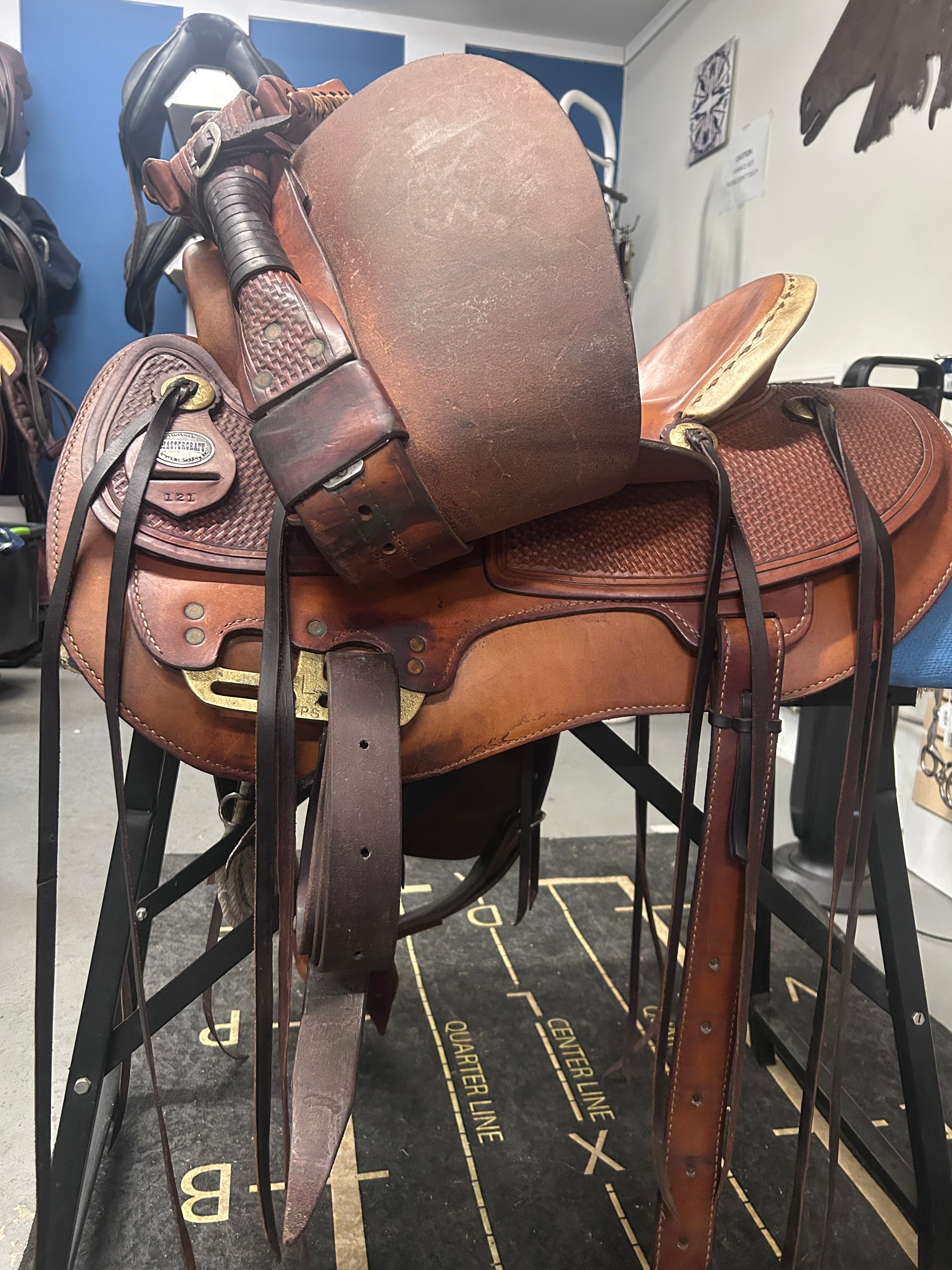 15.5" American Saddlery Mastercraft Roper-Saddle-Consignment-Evolution Equestrian Co.