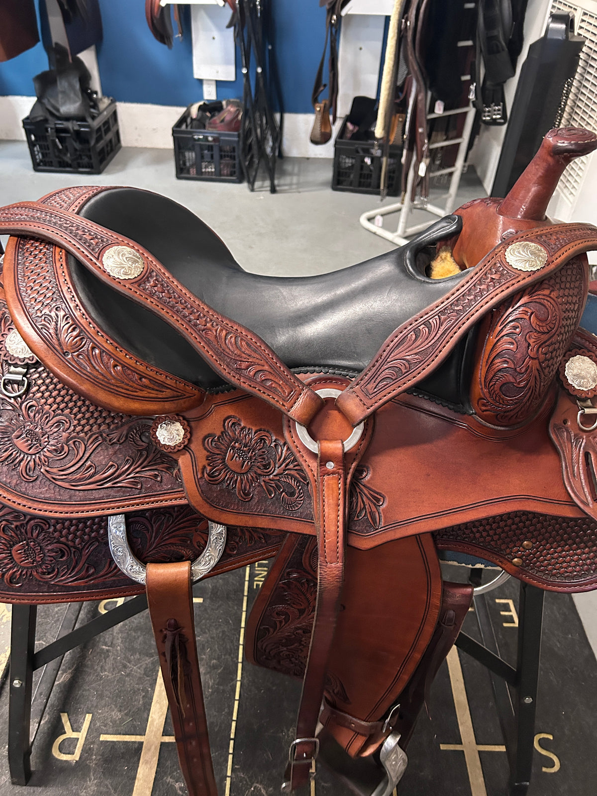 15.5" Continental Western Saddle-Saddle-Consignment-Evolution Equestrian Co.