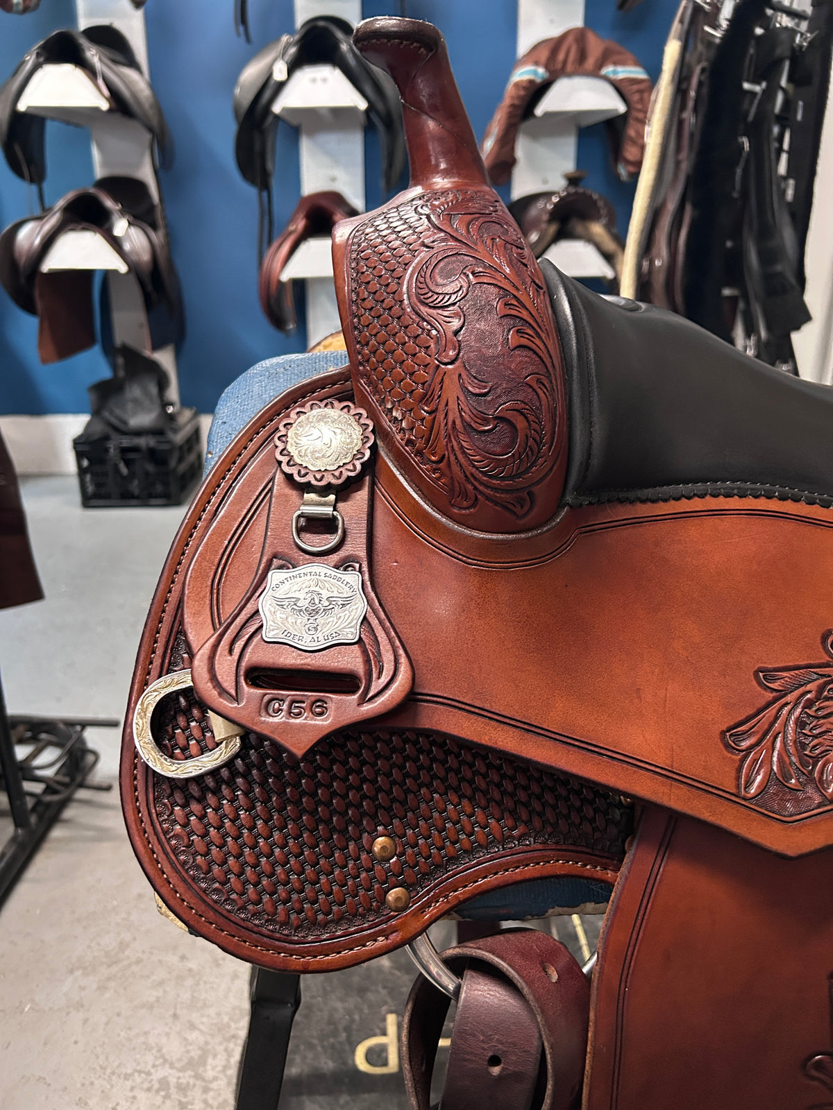 15.5" Continental Western Saddle-Saddle-Consignment-Evolution Equestrian Co.