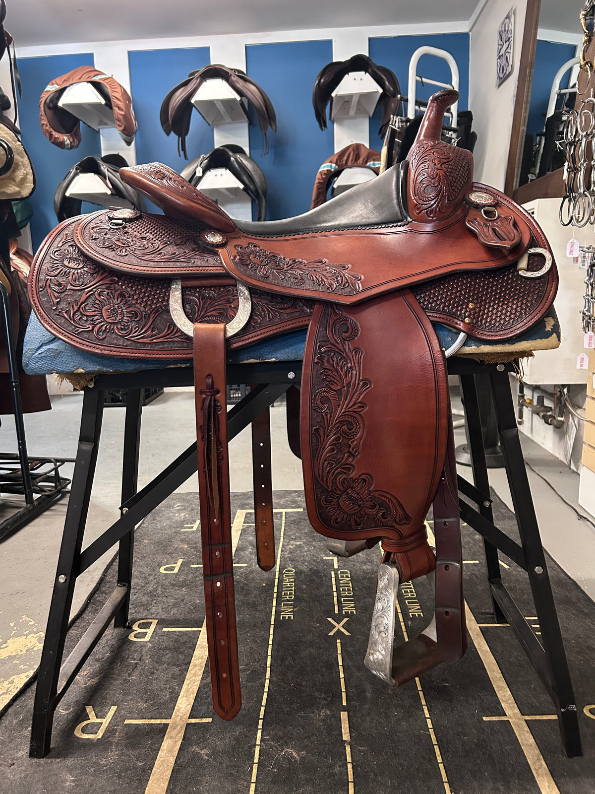 15.5" Continental Western Saddle-Saddle-Consignment-Evolution Equestrian Co.