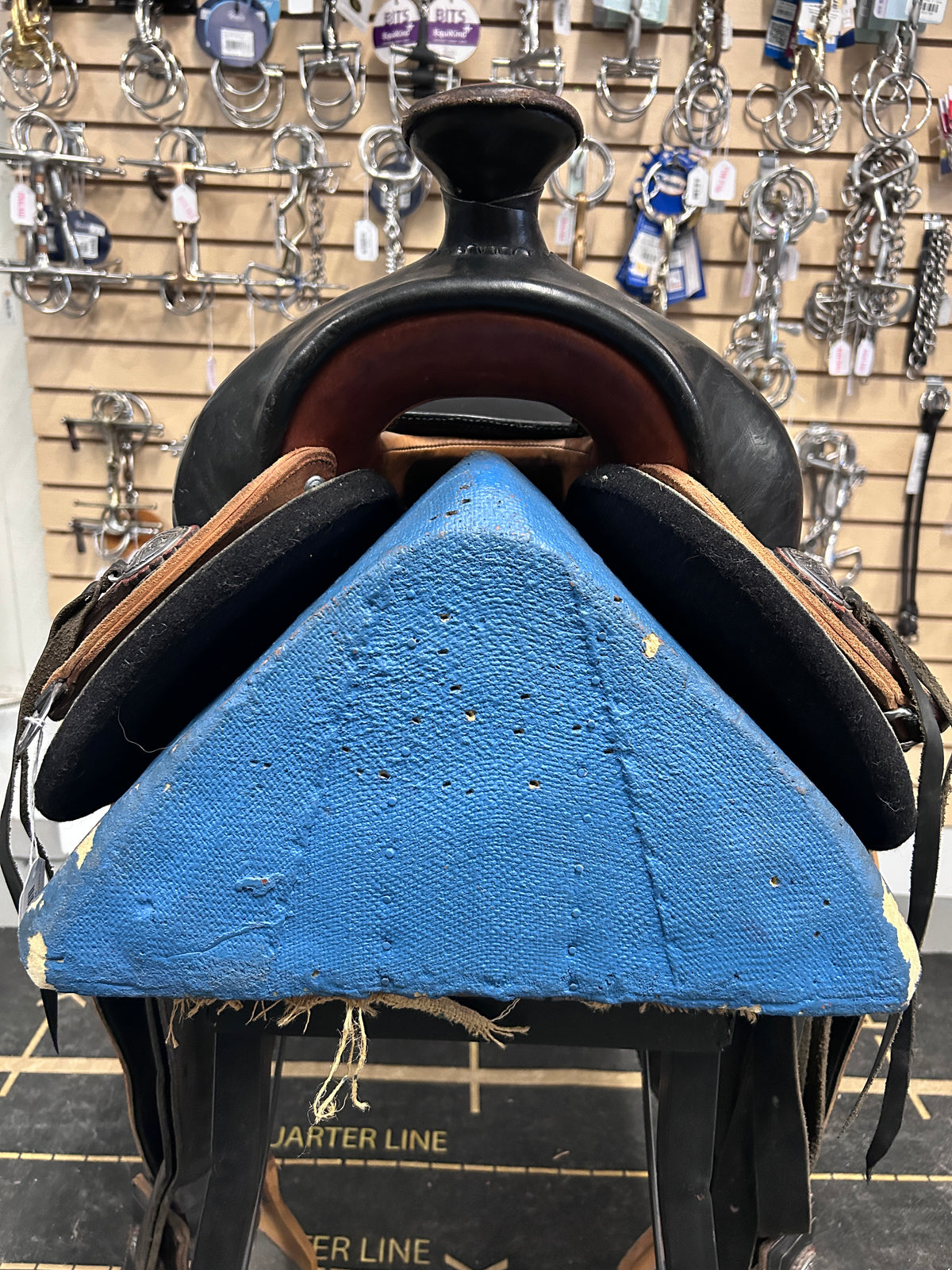 15.5" EZ-Fit Custom Western Saddle-Saddle-Consignment-Evolution Equestrian Co.