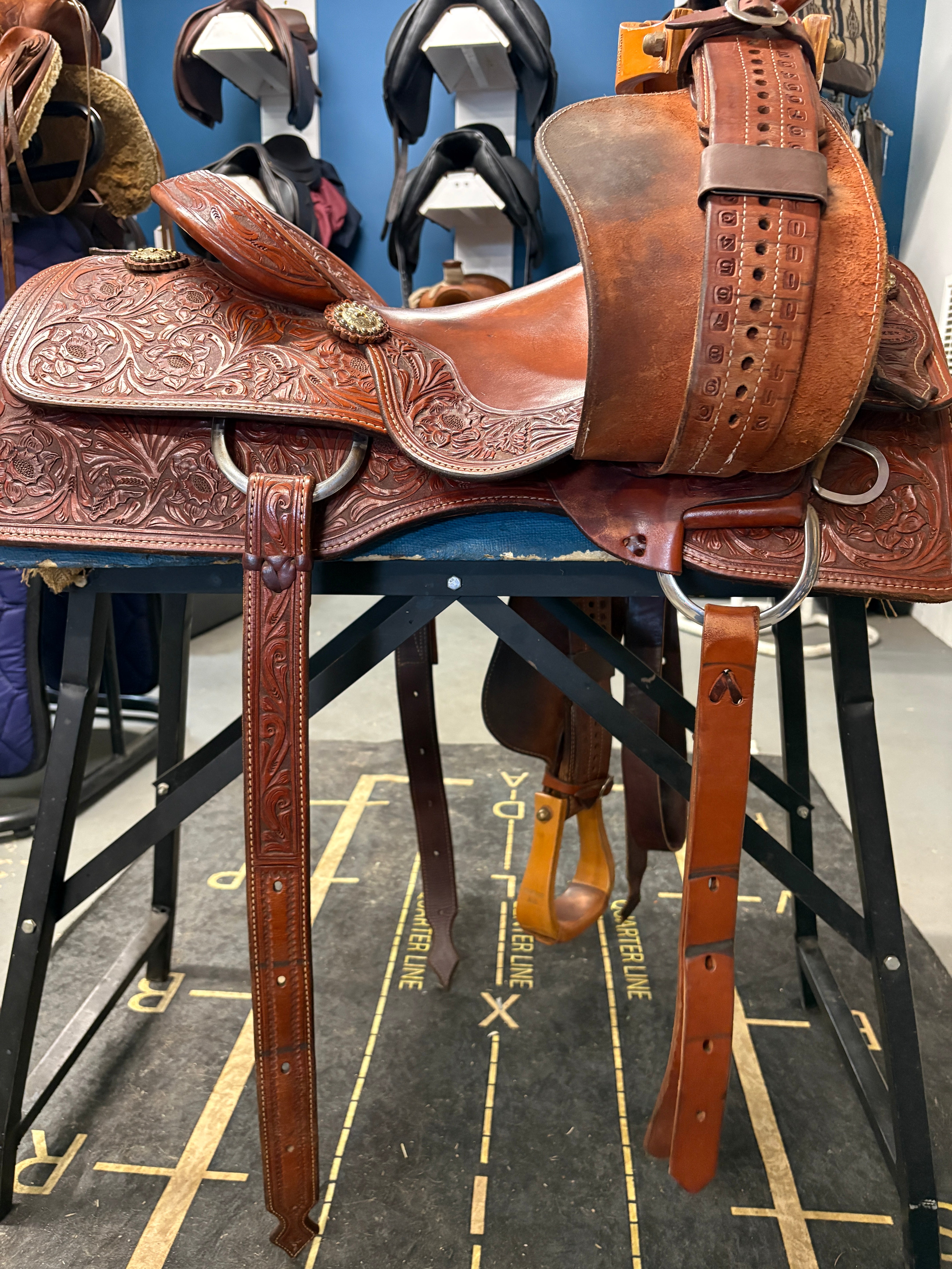 16" Irvines Custom Ranch Cutter-Saddle-Consignment-Evolution Equestrian Co.