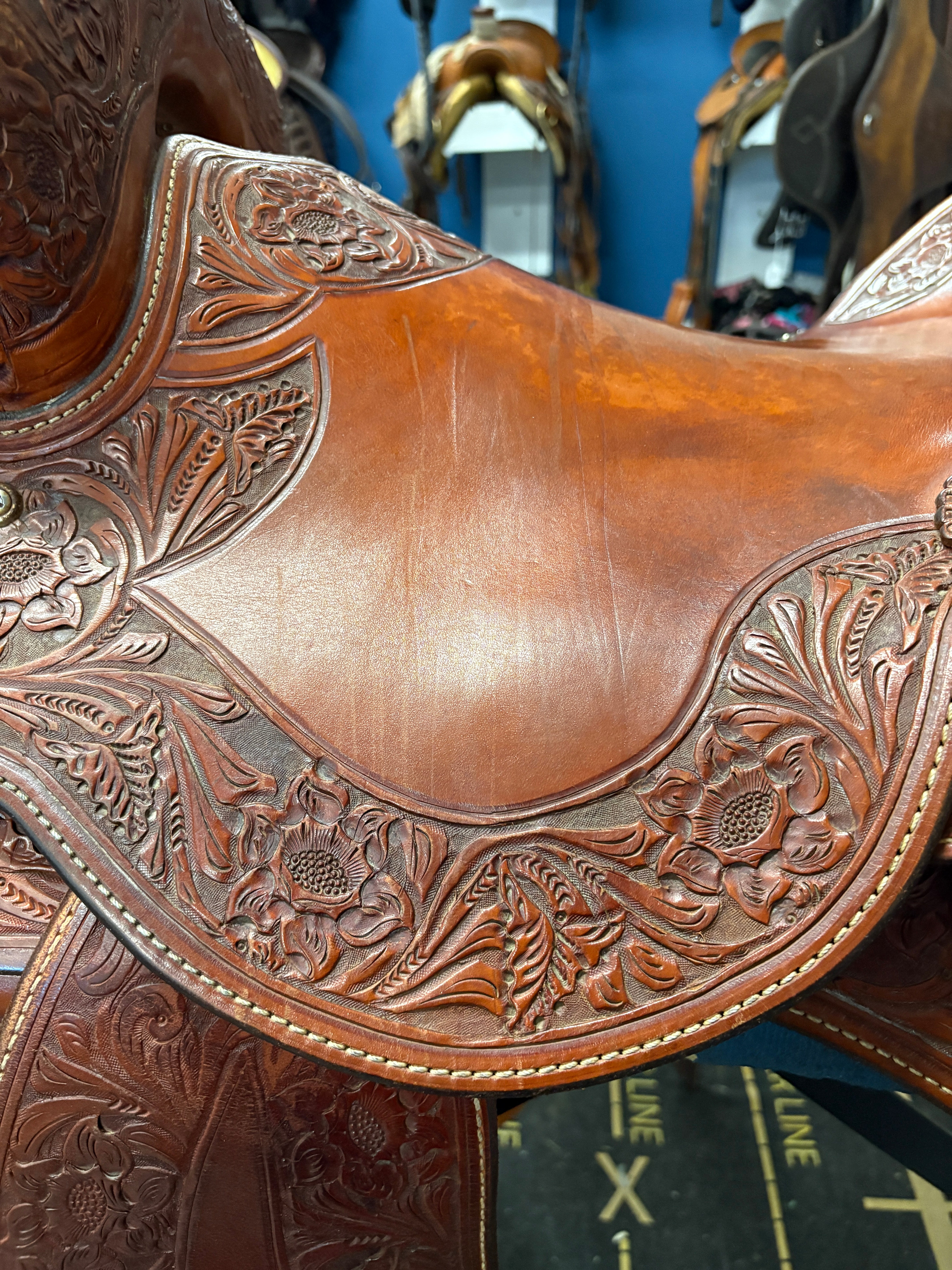 16" Irvines Custom Ranch Cutter-Saddle-Consignment-Evolution Equestrian Co.