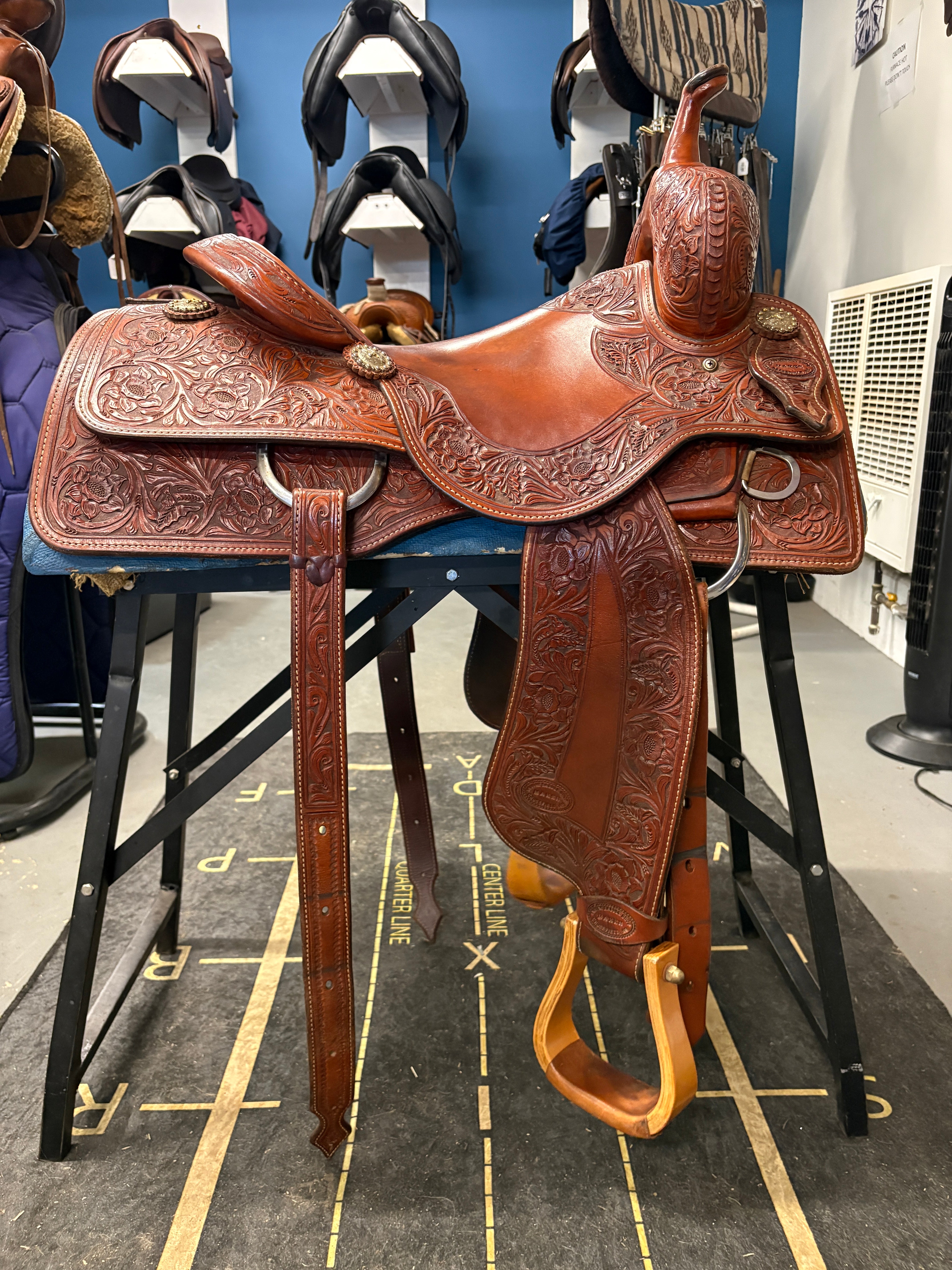 16" Irvines Custom Ranch Cutter-Saddle-Consignment-Evolution Equestrian Co.