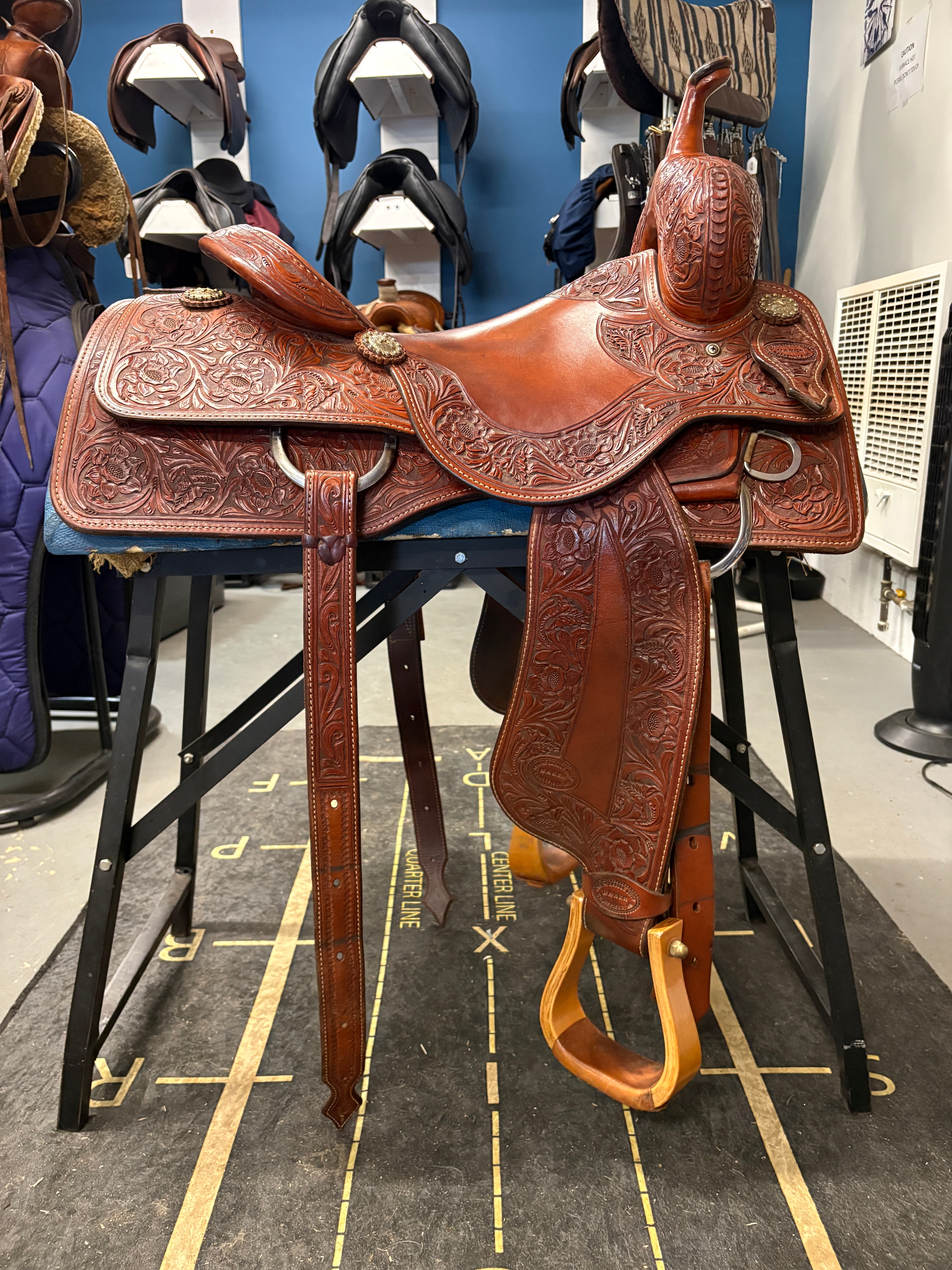 16" Irvines Custom Ranch Cutter-Saddle-Consignment-Evolution Equestrian Co.