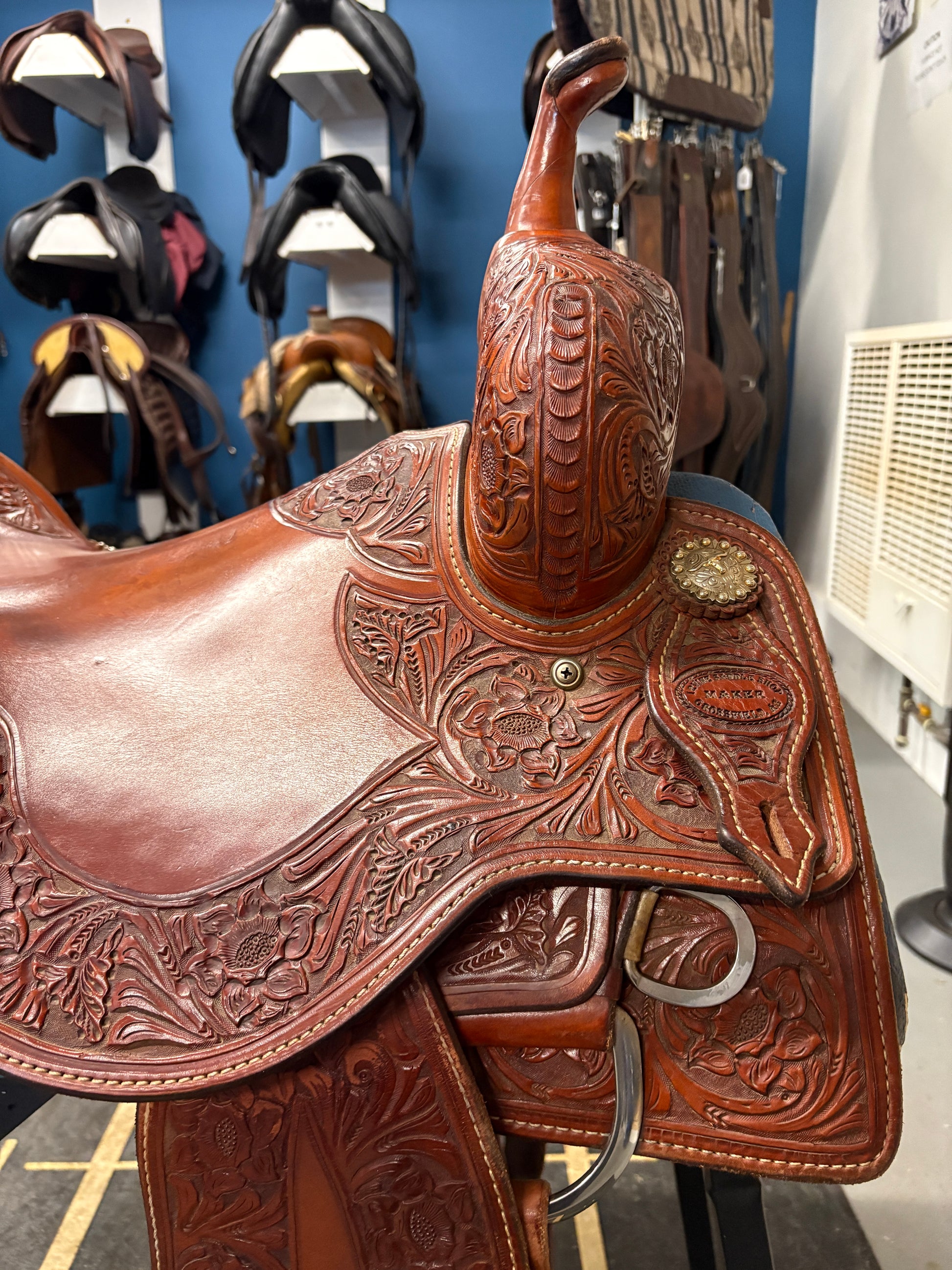 16" Irvines Custom Ranch Cutter-Saddle-Consignment-Evolution Equestrian Co.