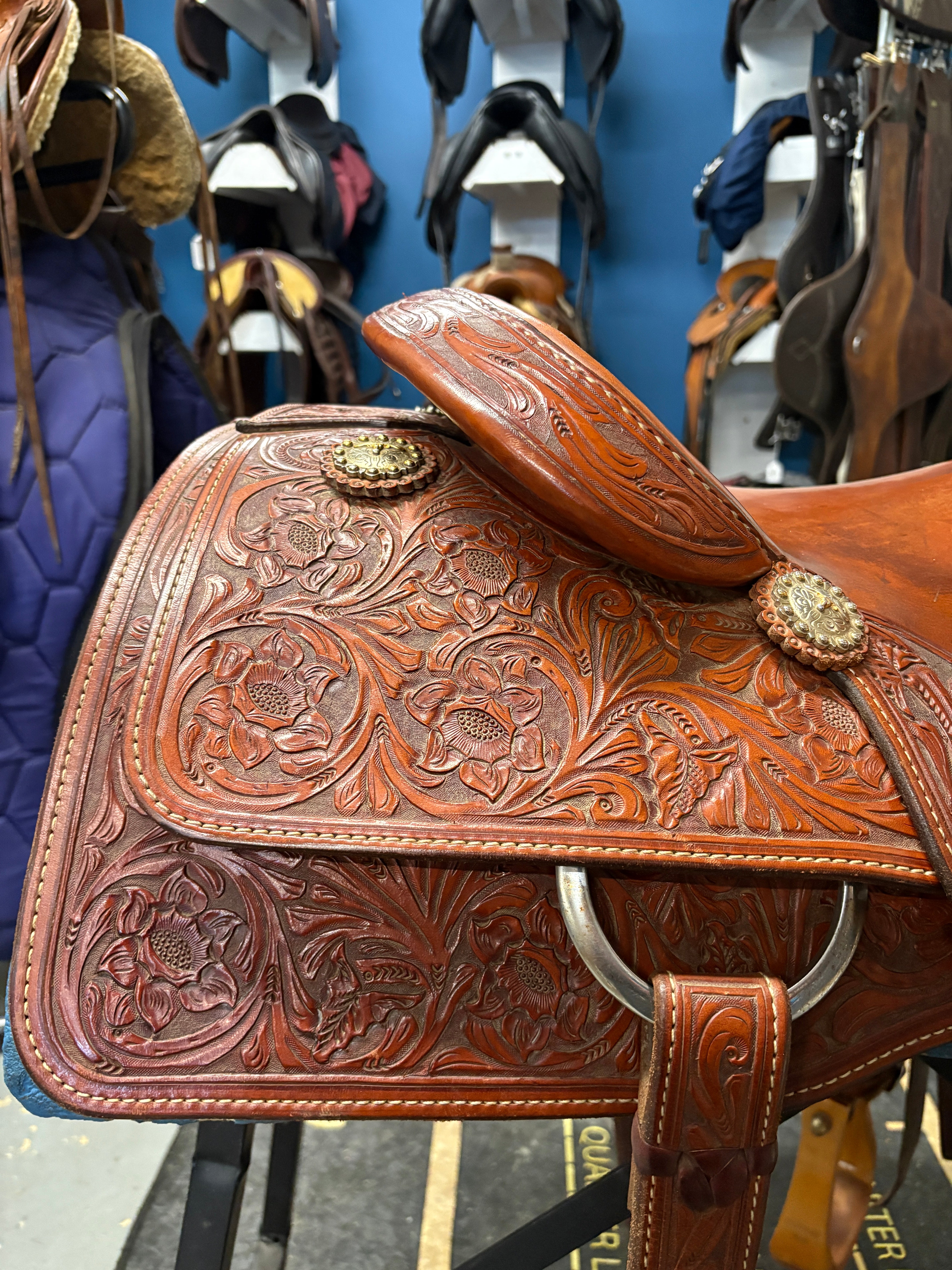 16" Irvines Custom Ranch Cutter-Saddle-Consignment-Evolution Equestrian Co.