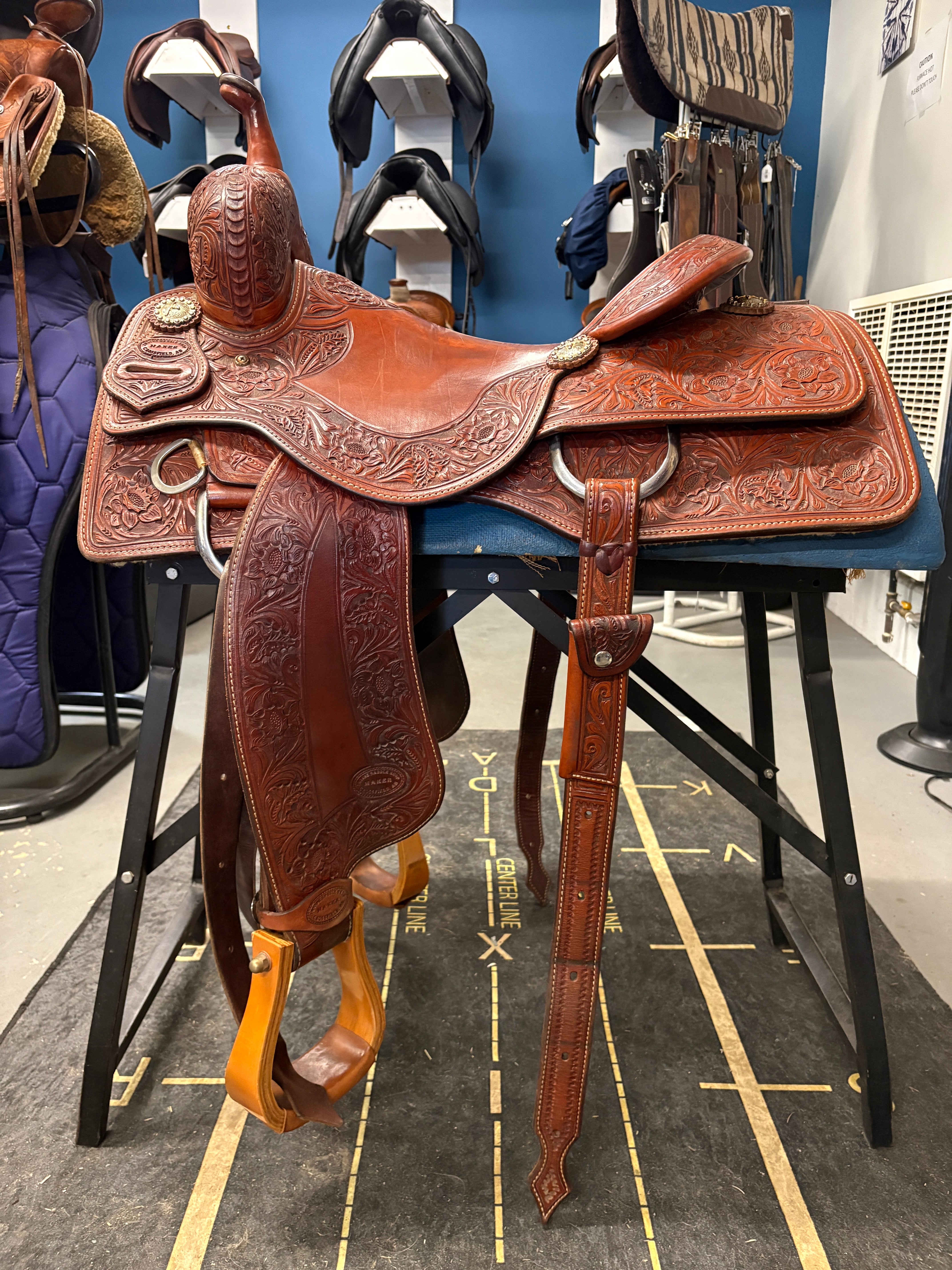 16" Irvines Custom Ranch Cutter-Saddle-Consignment-Evolution Equestrian Co.
