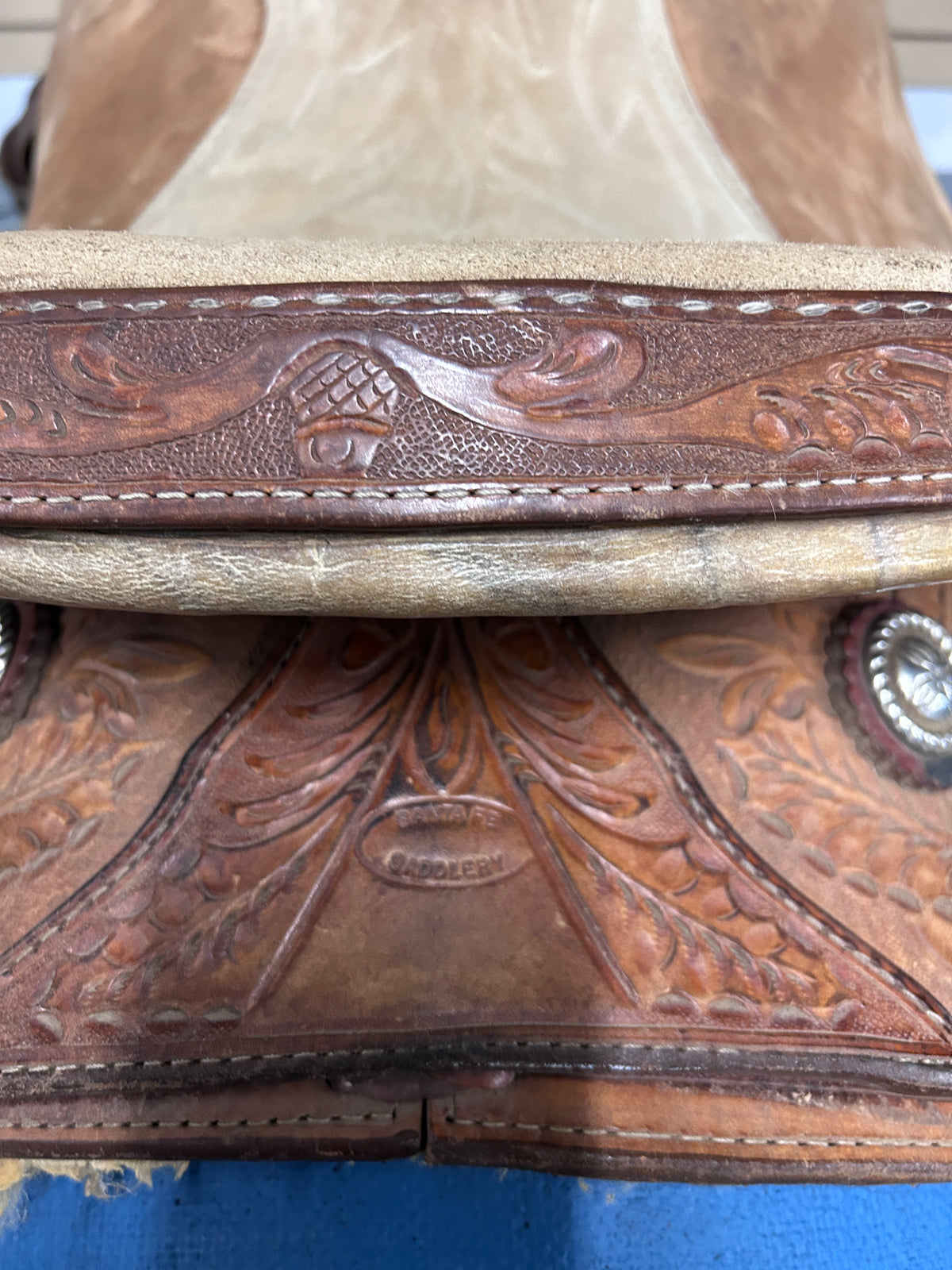 16" Santa Fe Saddlery Roping Saddle-Saddle-Consignment-Evolution Equestrian Co.