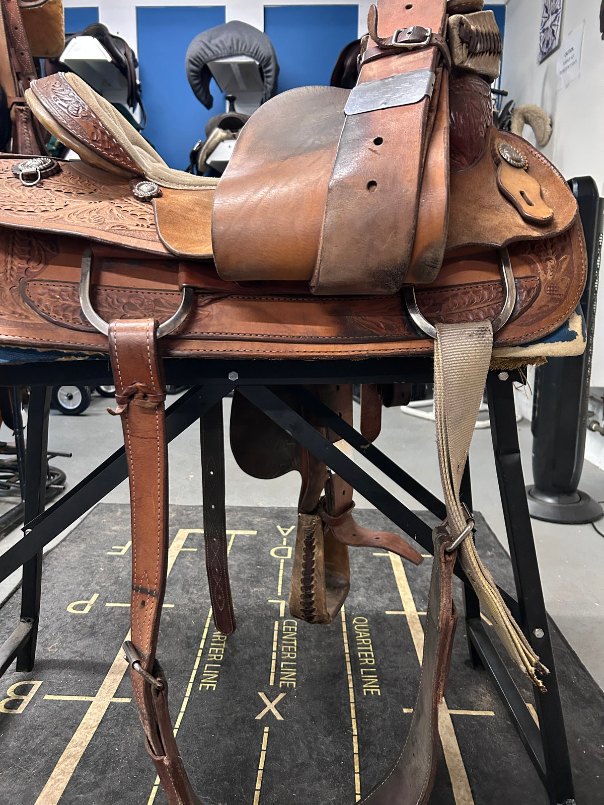 16" Santa Fe Saddlery Roping Saddle-Saddle-Consignment-Evolution Equestrian Co.