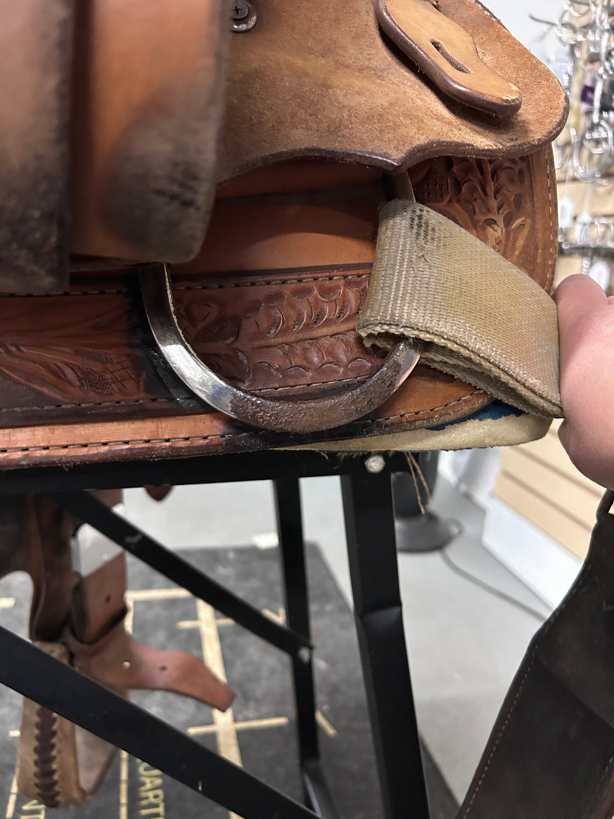 16" Santa Fe Saddlery Roping Saddle-Saddle-Consignment-Evolution Equestrian Co.
