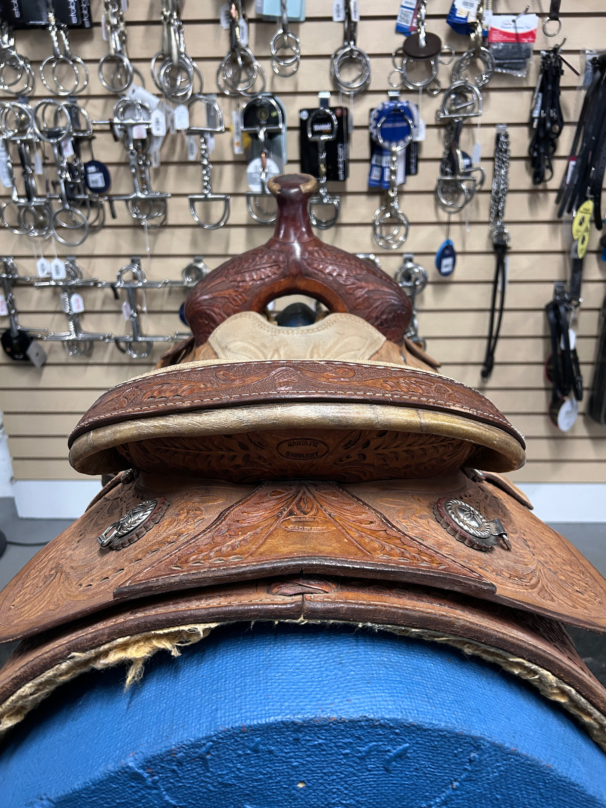 16" Santa Fe Saddlery Roping Saddle-Saddle-Consignment-Evolution Equestrian Co.