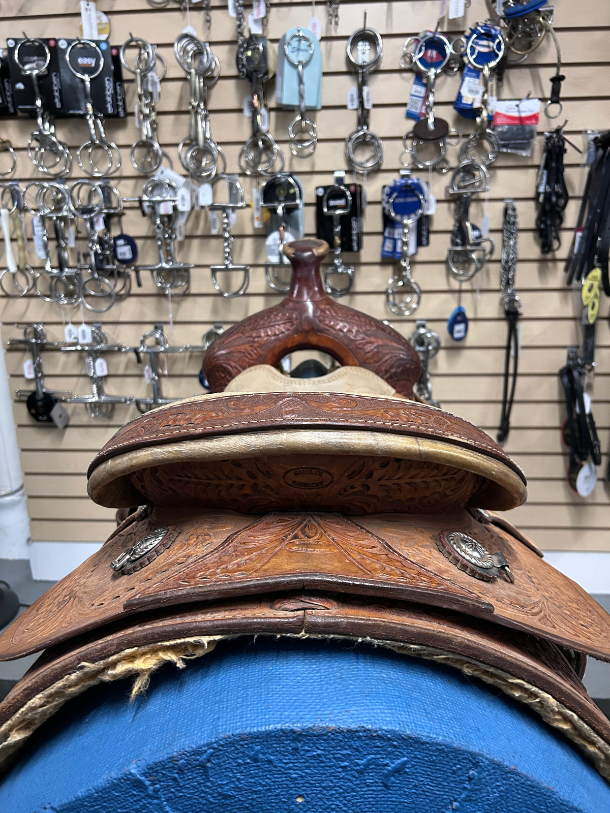 16" Santa Fe Saddlery Roping Saddle-Saddle-Consignment-Evolution Equestrian Co.