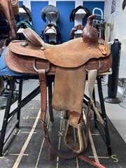 16" Santa Fe Saddlery Roping Saddle-Saddle-Consignment-Evolution Equestrian Co.