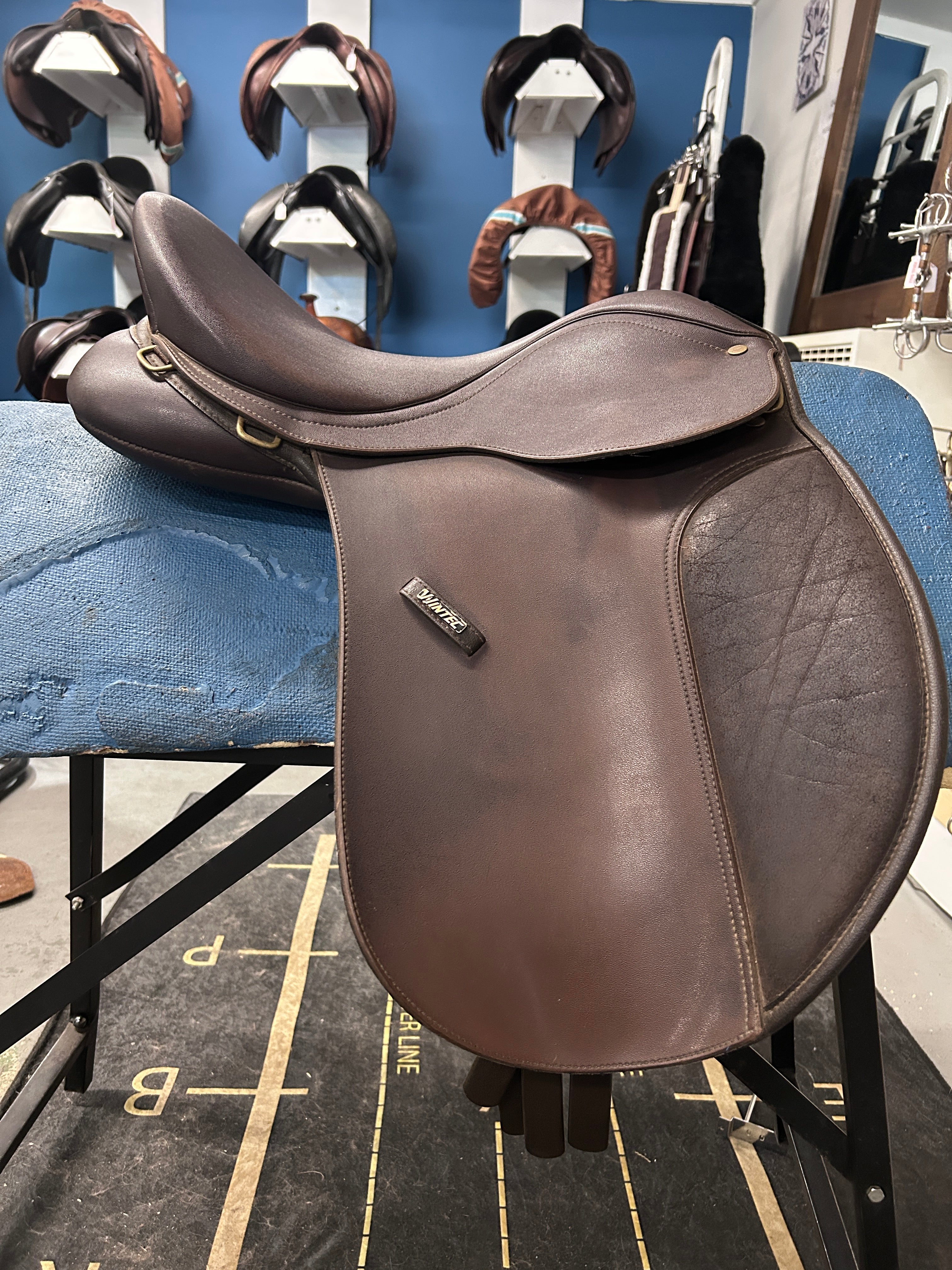16" Wintec Wide All Purpose English Saddle-Saddle-Consignment-Evolution Equestrian Co.