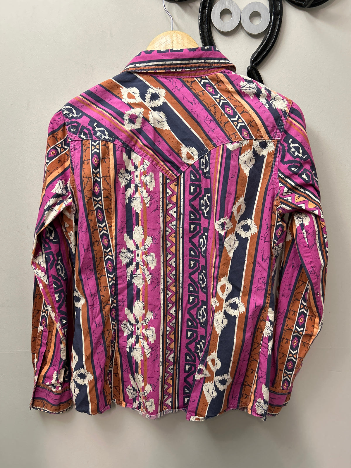 Wrangler Retro Pink Ladies Western Shirt Medium