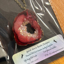 Load image into Gallery viewer, Spirit Horse Resin Geo Necklace
