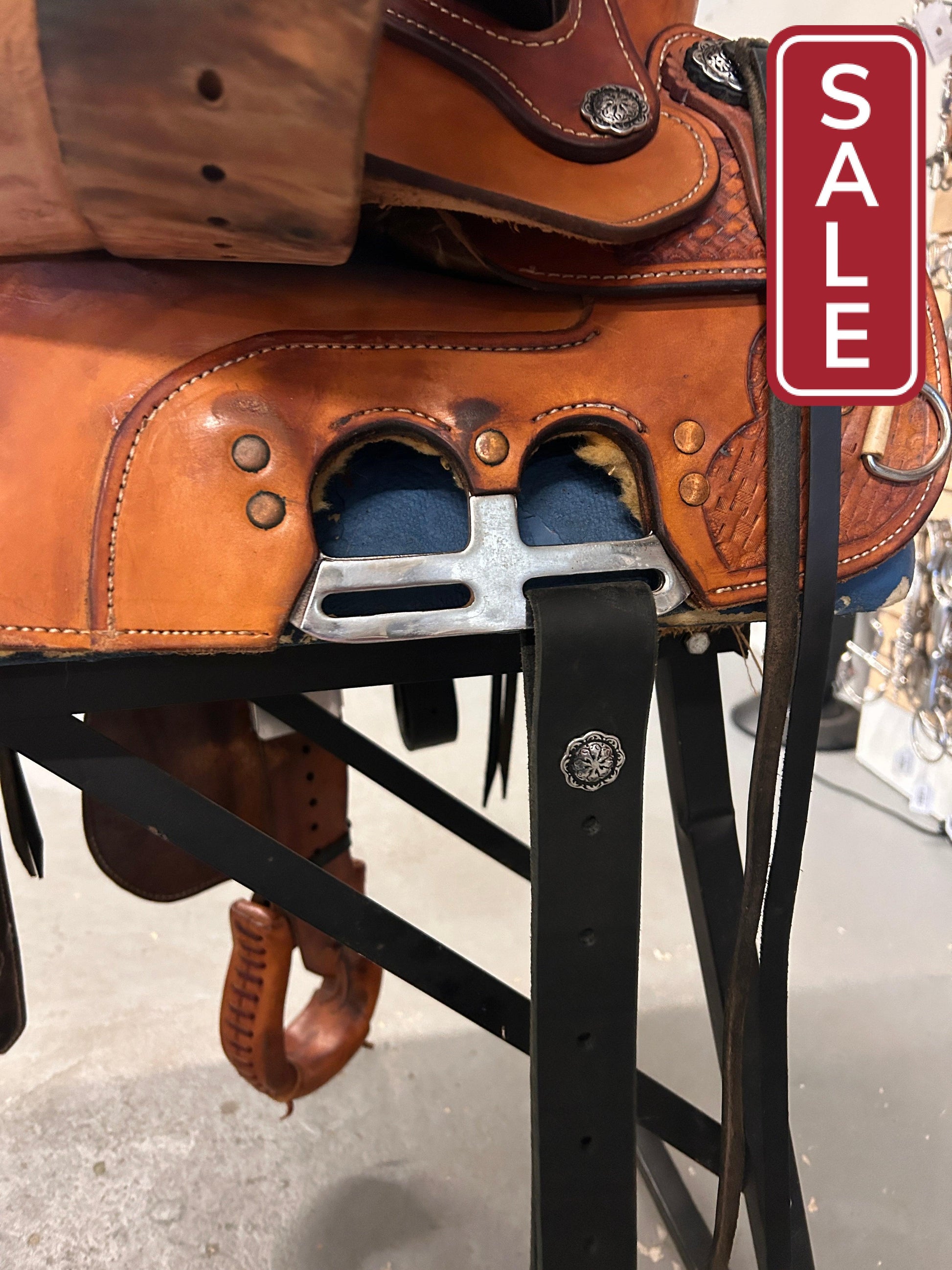 17" Custom Ranch Saddle-Saddle-Consignment-Evolution Equestrian Co.