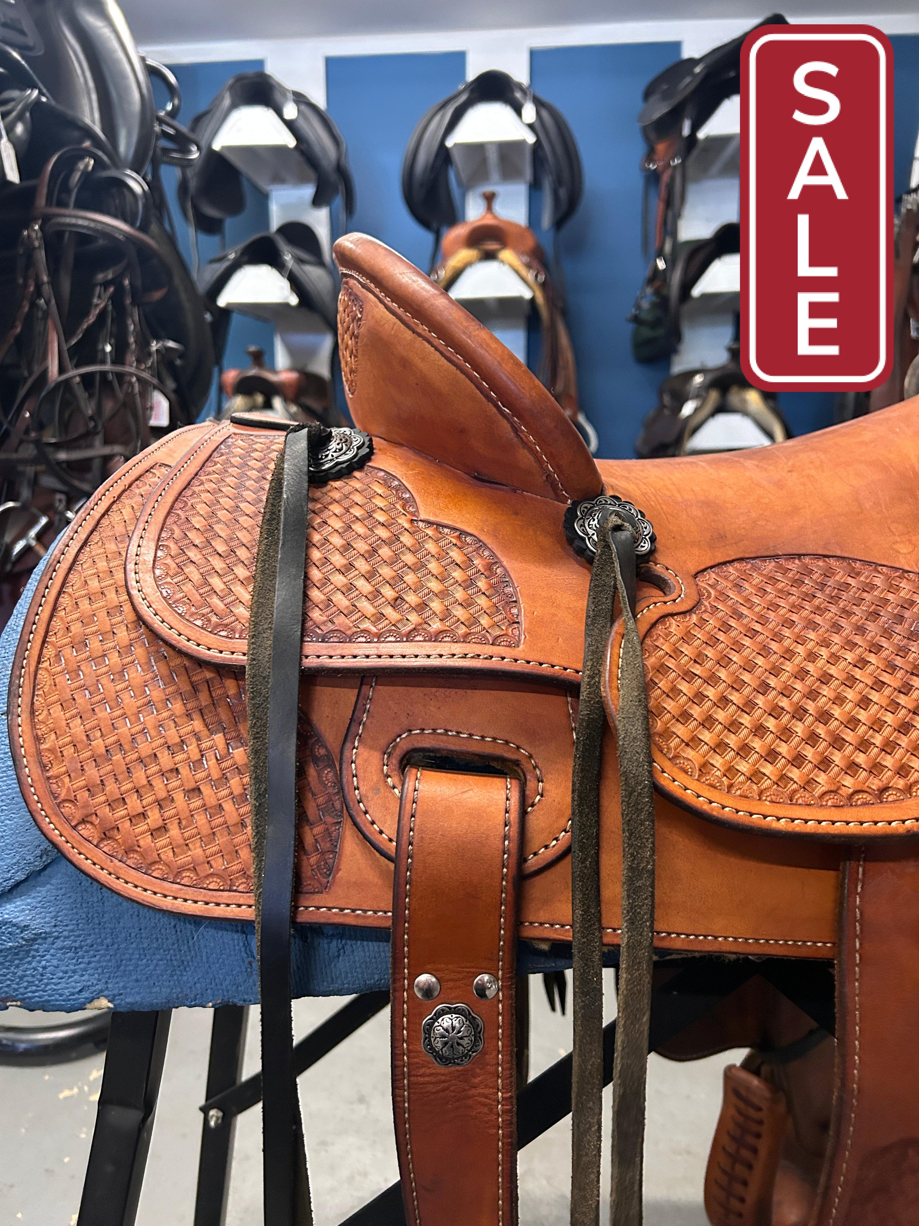 17" Custom Ranch Saddle-Saddle-Consignment-Evolution Equestrian Co.