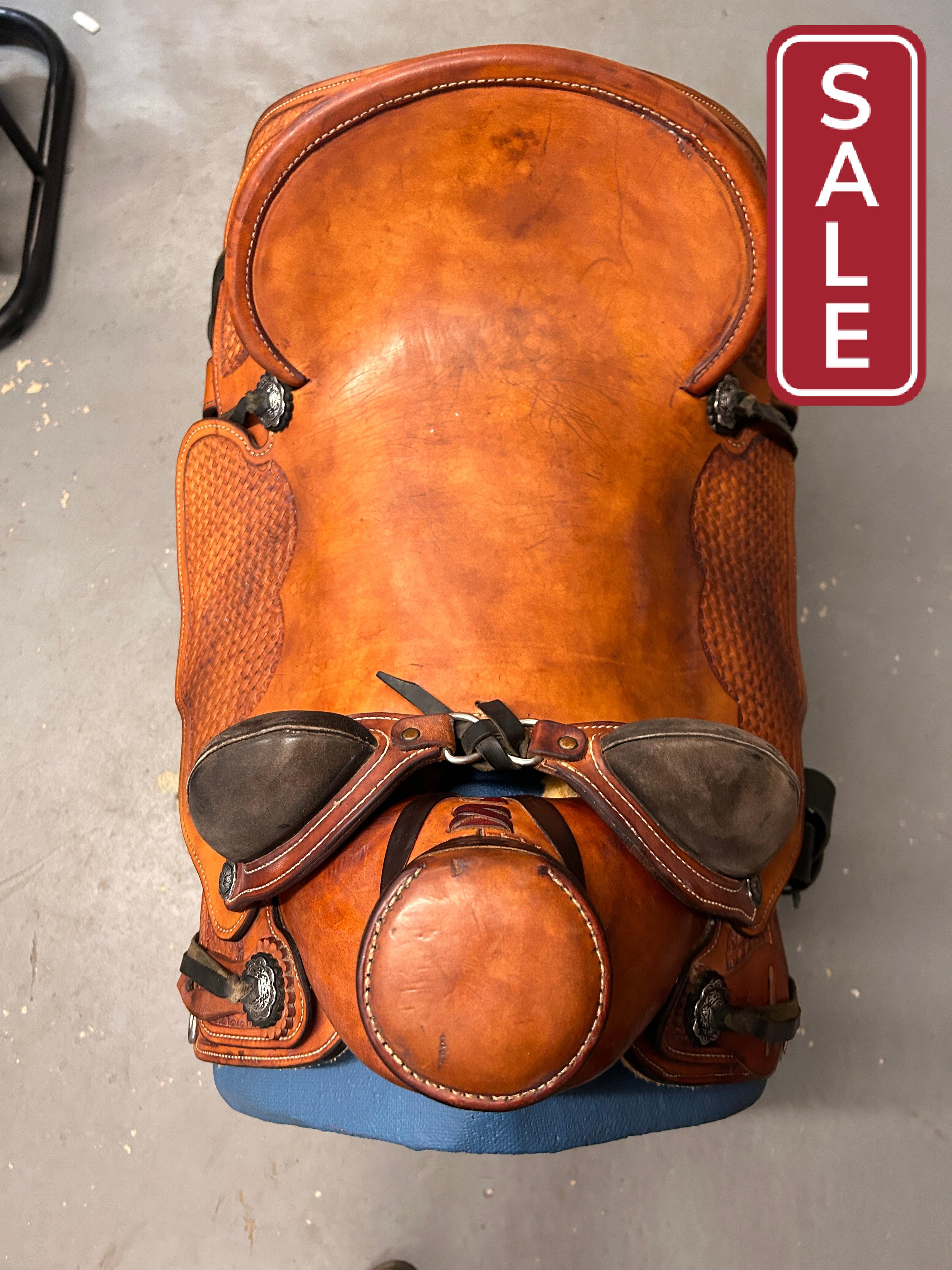 17" Custom Ranch Saddle-Saddle-Consignment-Evolution Equestrian Co.