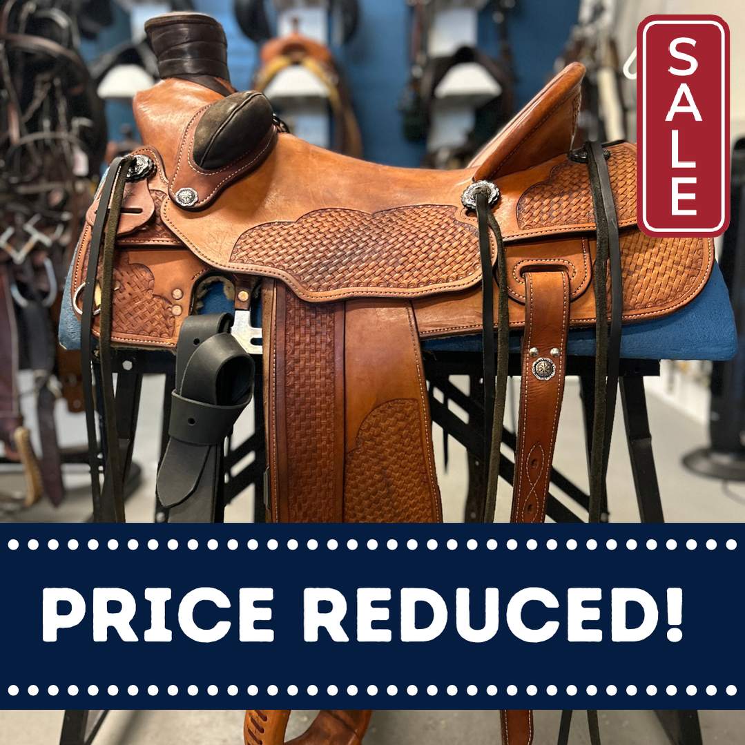 17" Custom Ranch Saddle-Saddle-Consignment-Evolution Equestrian Co.