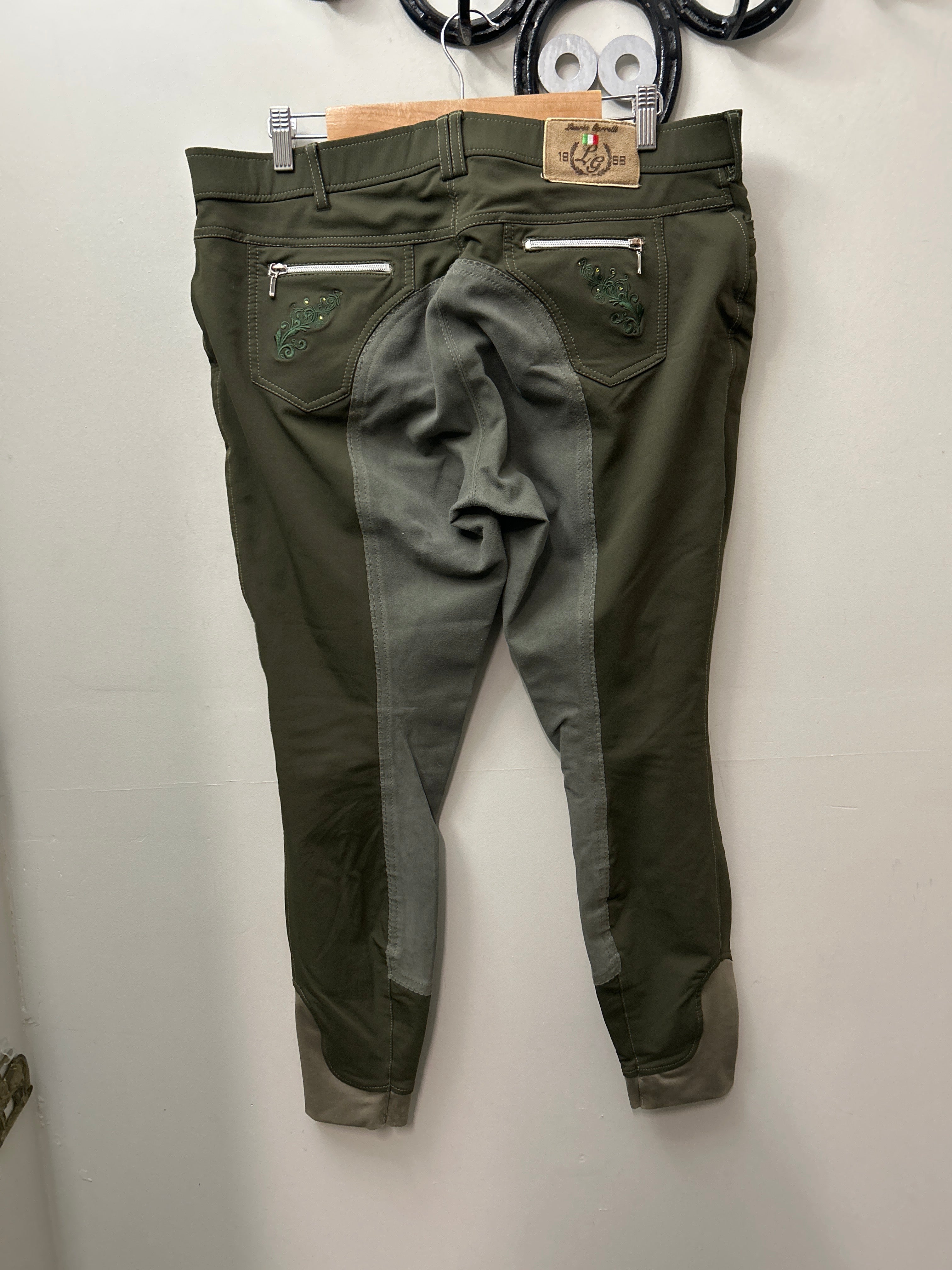 HKM Lauria Garrelli Full Seat Breeches 34-Breeches-Consignment-Evolution Equestrian Co.