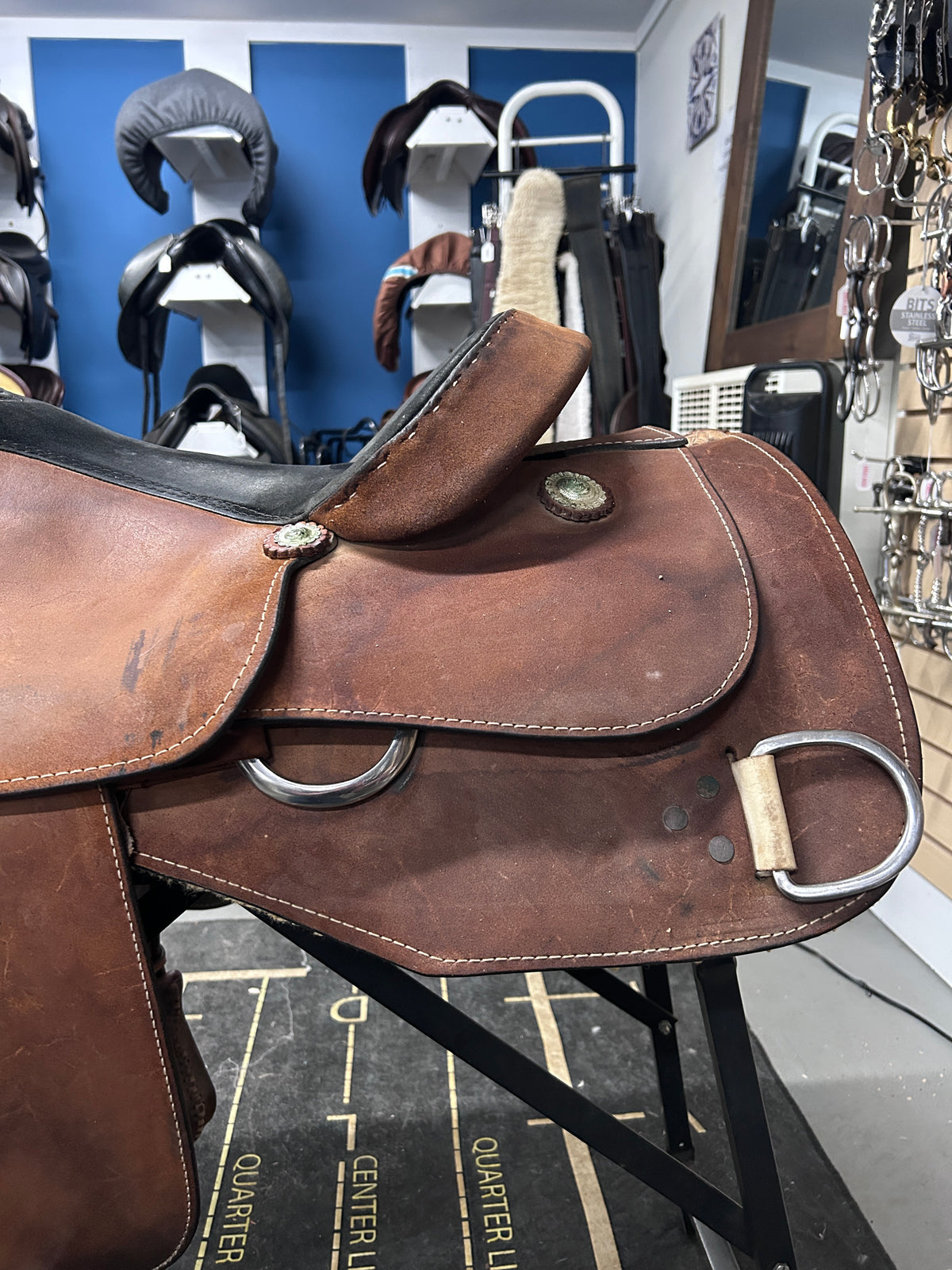 16" Rough-Out Western Training Saddle